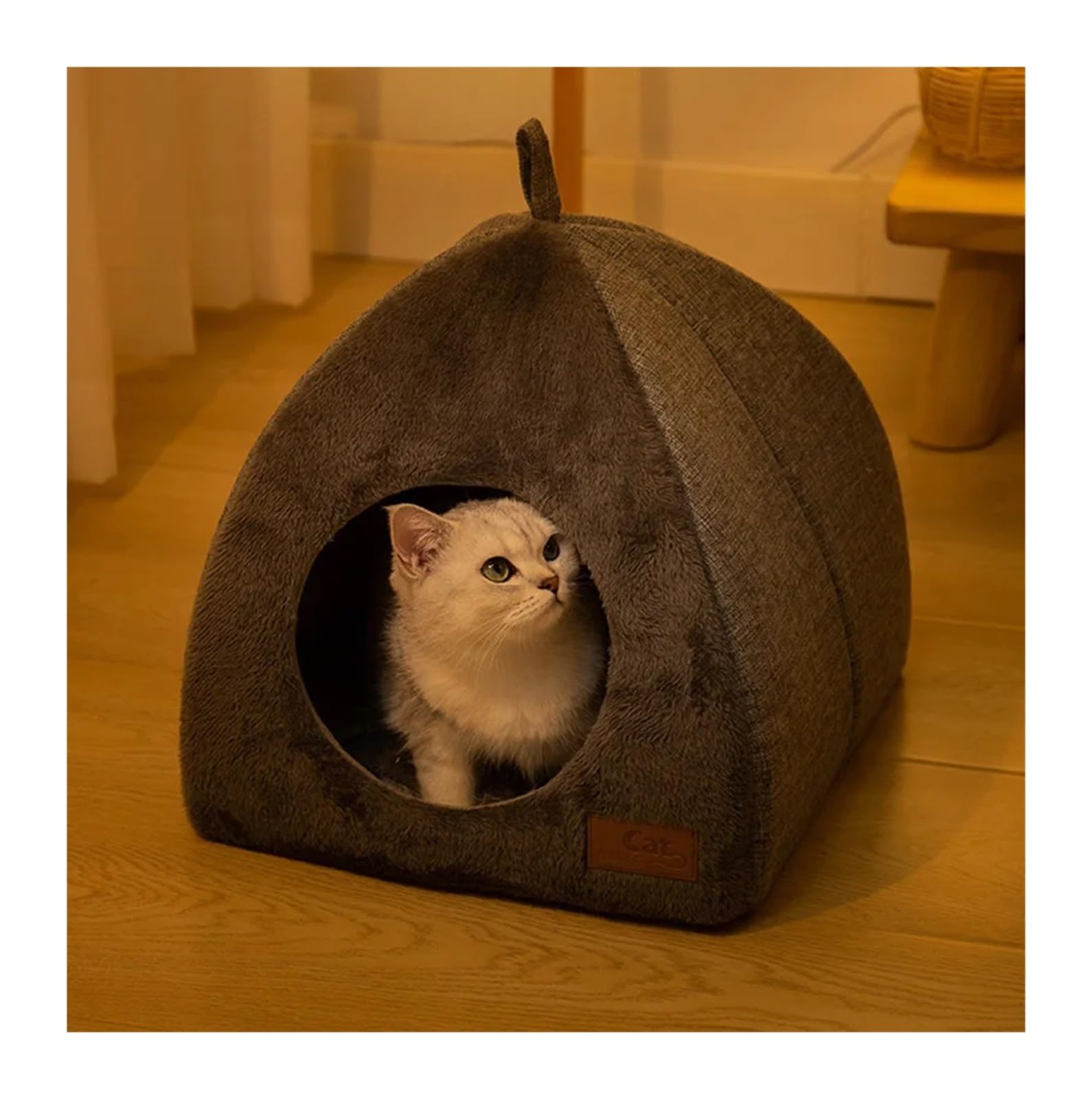 Pengchang Cuccia for Gatti Chiusa for casa for Gatti Pieghevole for Interni Inverno Caldo Sonno Profondo Comfort Cestino for Animali Domestici Tappetino Accogliente for Gattino for Cani