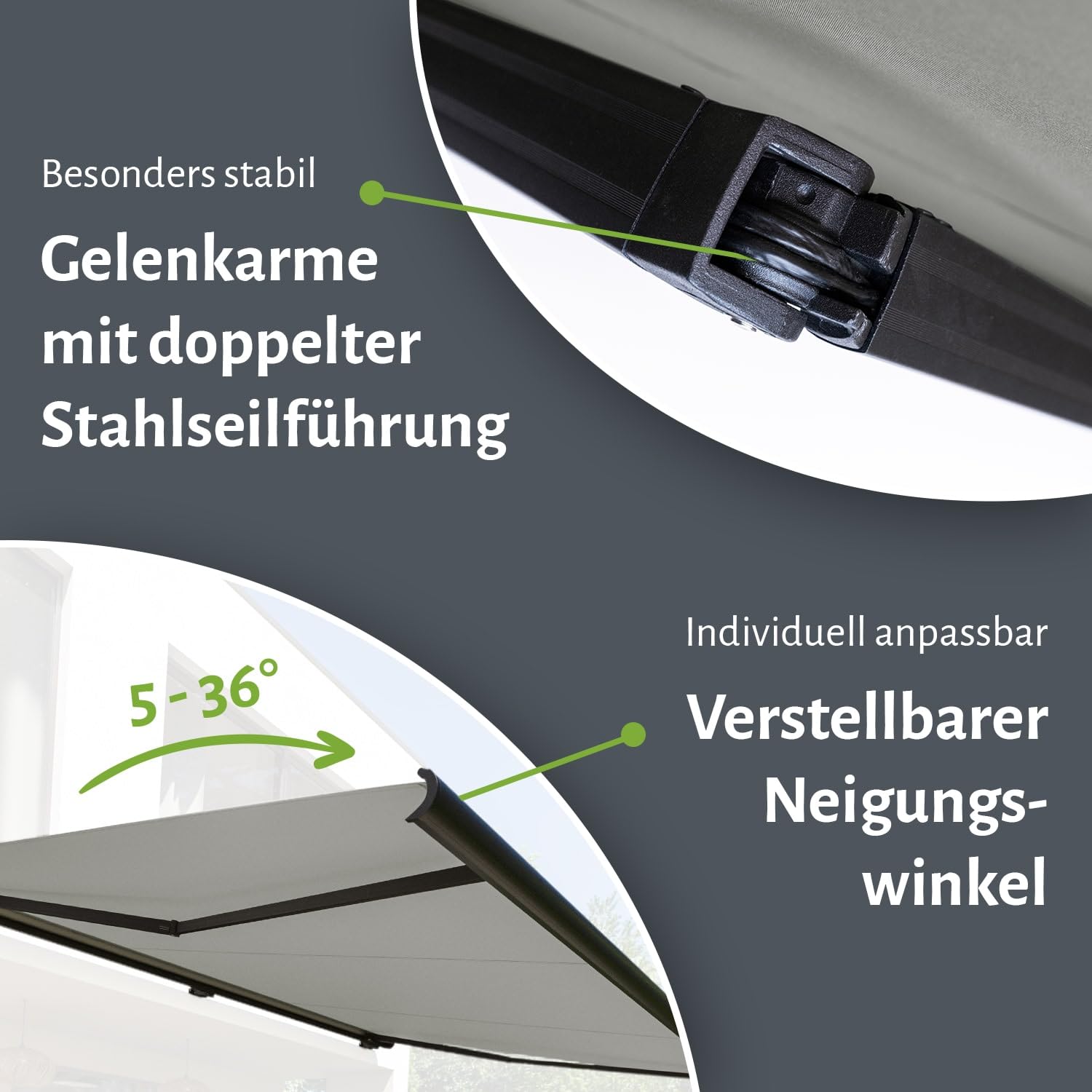 empasa elektrische Vollkassettenmarkise Profi Plus mit WiFi-Motor