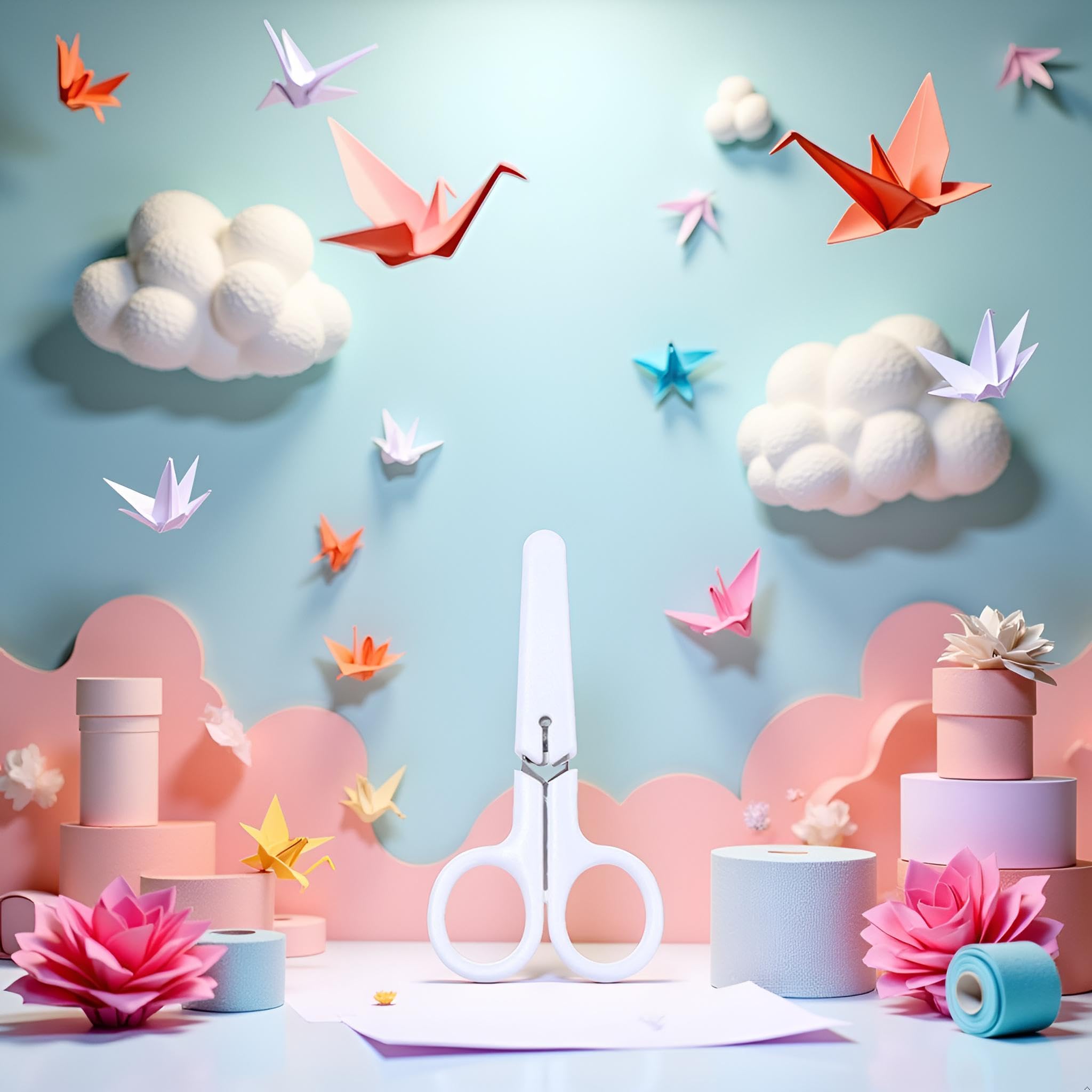 3-Pack Small Safety Scissors With Blunt Tips - Kids Student Scissors For Crafting