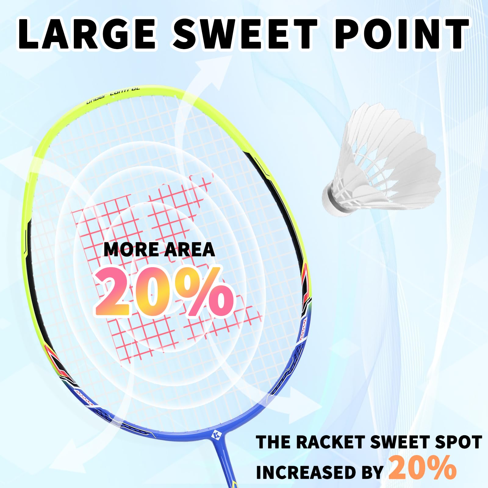 Amazon | KUMPOO プロフェッショナル バドミントンセット 2 カーボン