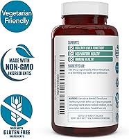 Vista 4 de Suplemento NAC (N-acetil cisteína) – 1000 mg de apoyo antioxidante – Promueve la salud del hígado y la desintoxicación – Aumenta la salud pulmonar e