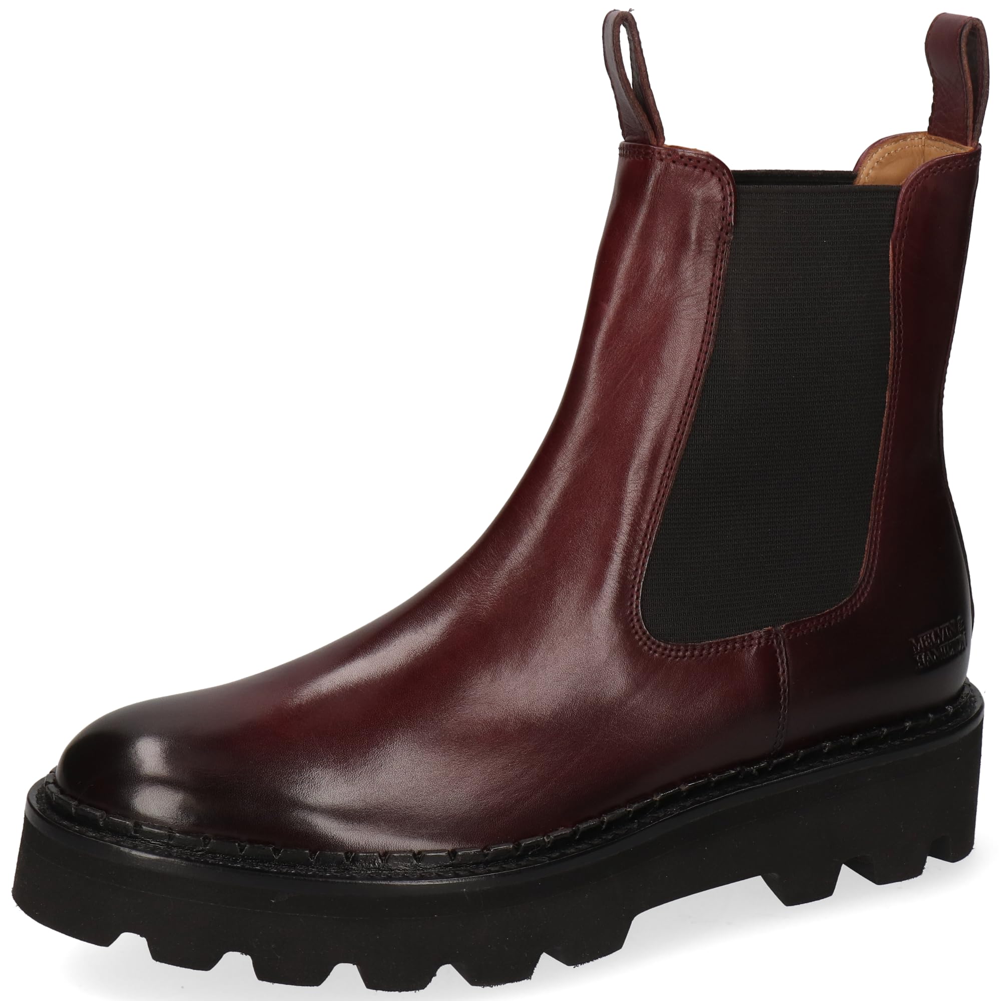 Melvin & Hamilton Women's Sally 186 Chelsea Boot, Bordeaux, 7.5 UK