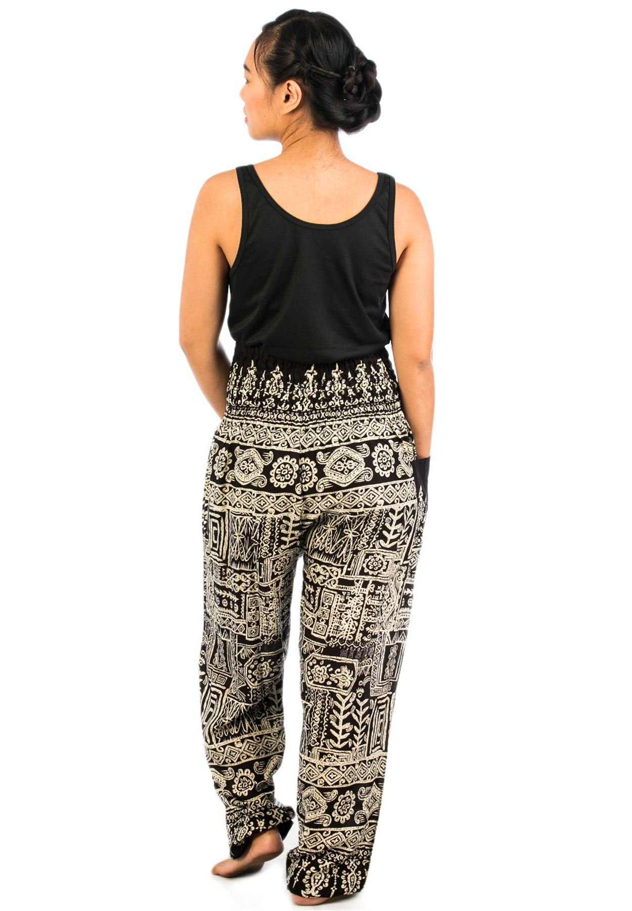 Lofbaz Harem Pants for Women Yoga Boho Hippie Clothing Womens Palazzo Bohemian Pajama Trousers Beach Indian Gypsy Genie Clothes — view 2