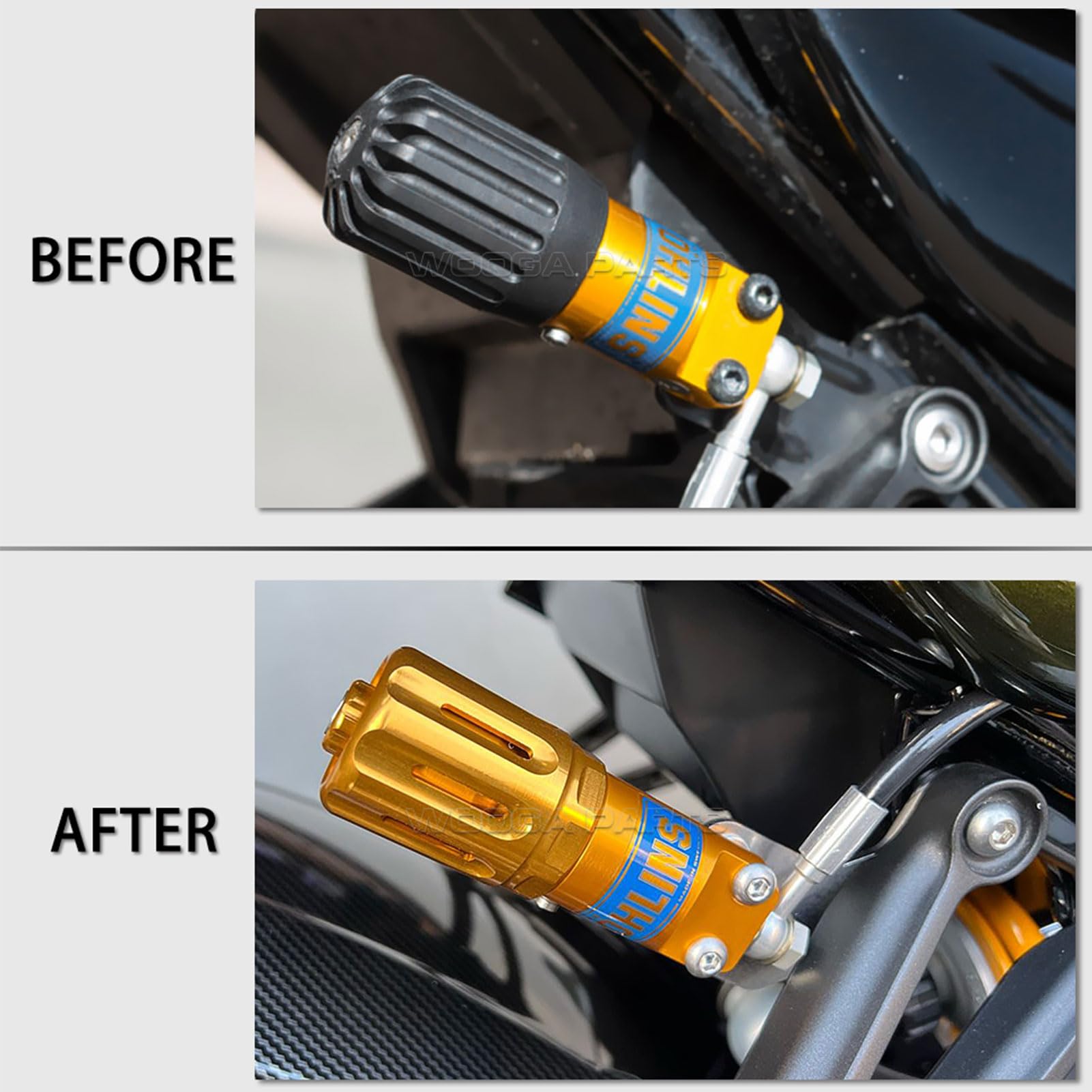 Amazon.com: WOOGA Preload adjuster knobs external for Ohlins S36