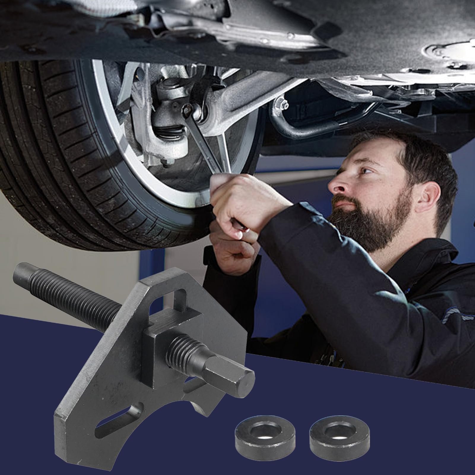 40100 Hub Remover - Strumento per cuscinetti ad alte prestazioni, dispositivo pratico per la riparazione delle ruote, kit di rimozione permanente, installatore professionale per auto, risparmio di
