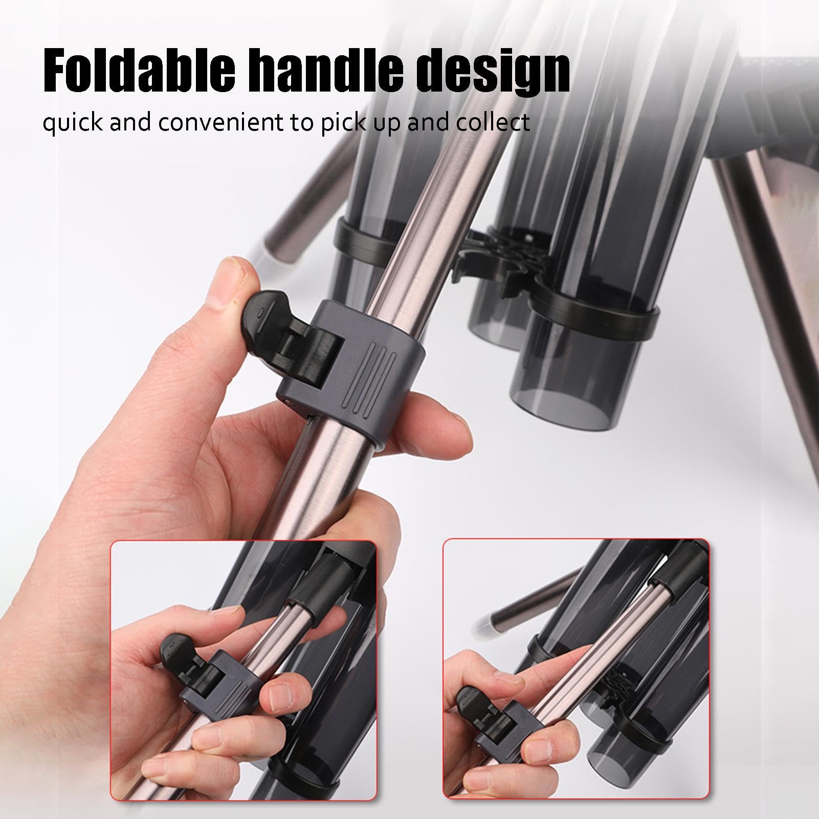 Angelrutenständer Aus Aluminium - Teleskop Ständer 70cm Für Angler