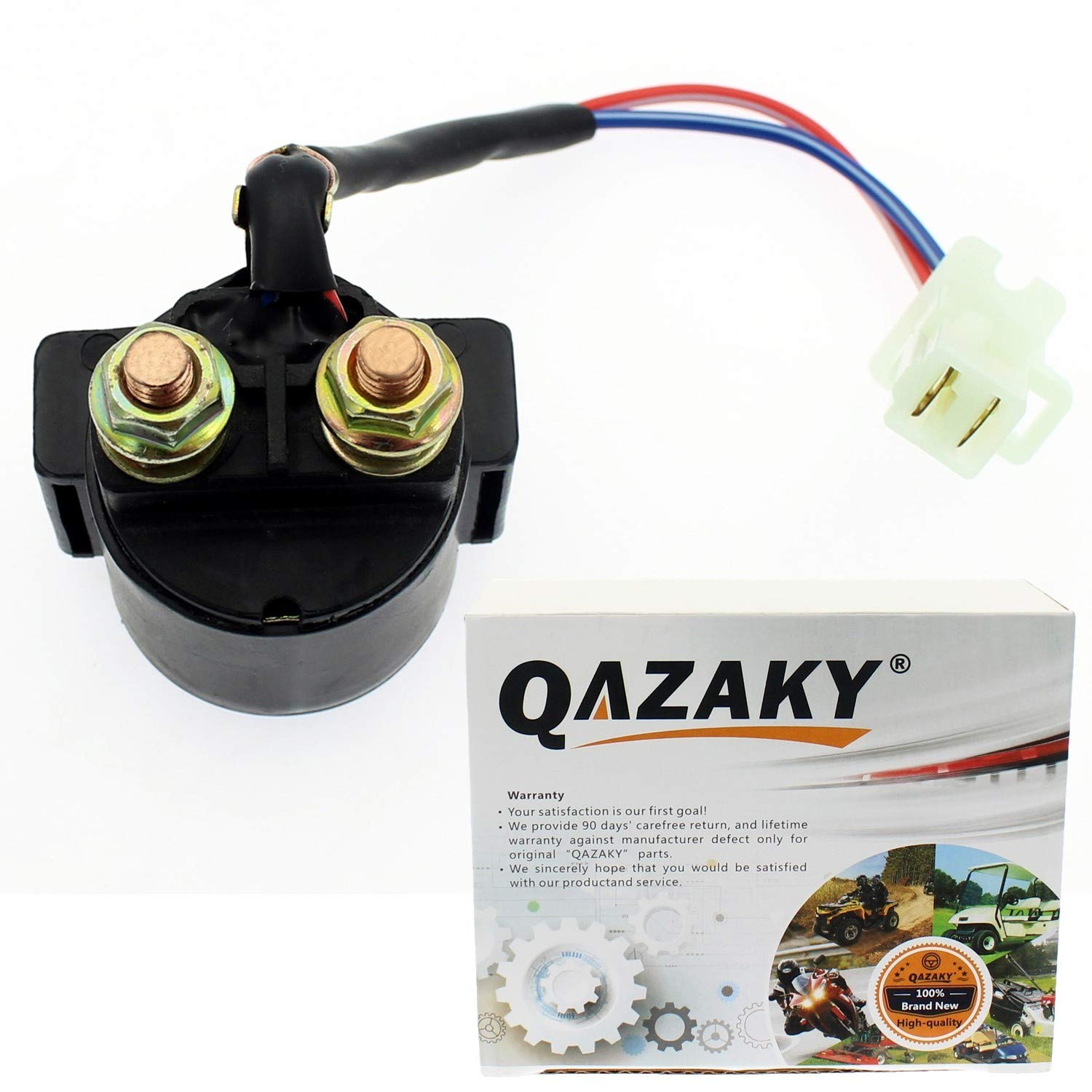 QAZAKY Starter Solenoid Relay Compatible with Yamaha Tri Moto Virago Wolverine Warrior TTR225 TTR250 YFM350 YFM350FX XV535 XJ550 XJ650 XJ750 XJ900 XS850 XS1100 XV500 XV750 XV920 XZ550 YTM200 YTM225