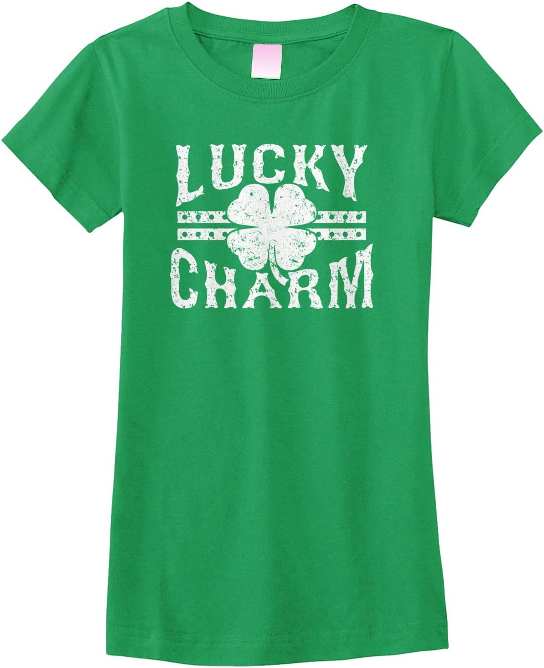 Threadrock Big Girls' Lucky Charm Fitted T-Shirt