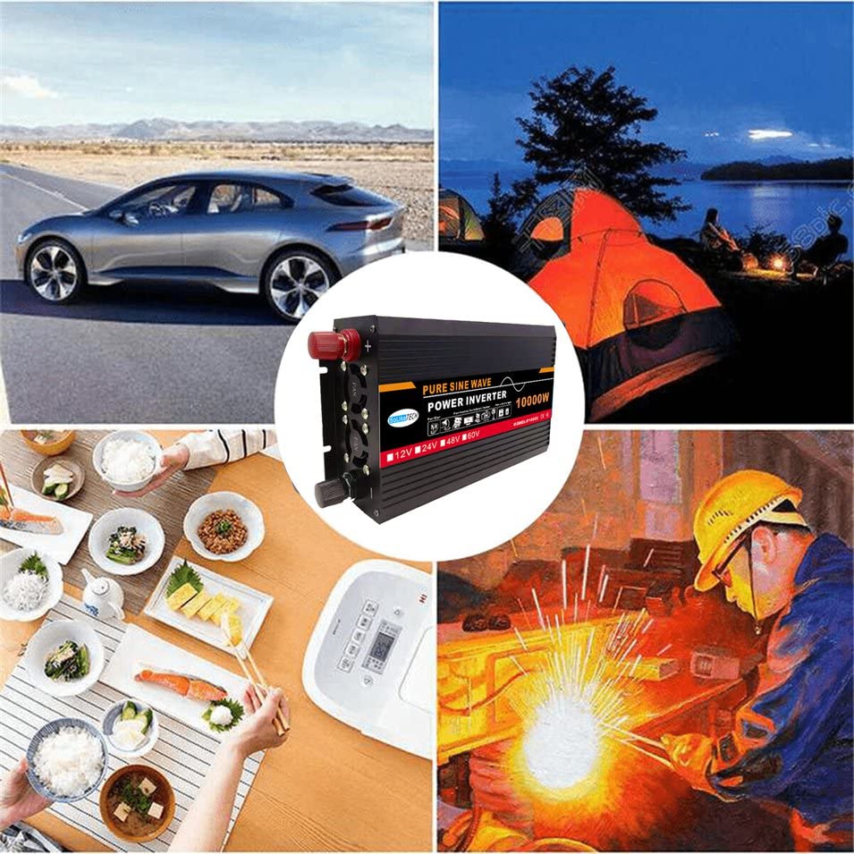 Onduleur à Onde sinusoïdale Pure pour Camping-Car extérieur, onduleur à Onde sinusoïdale pour système Solaire/Panneau Solaire/Maison