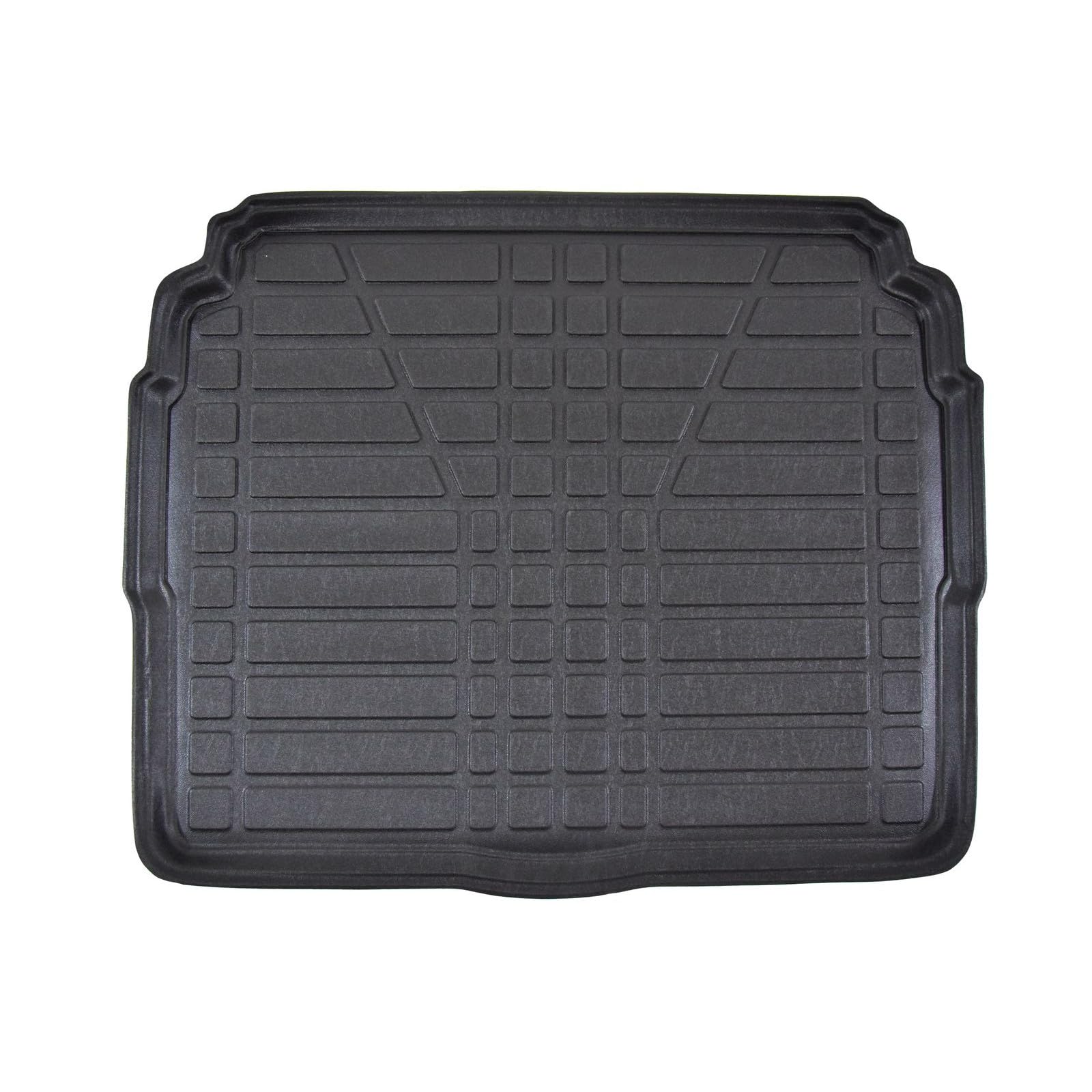 SCOUTT Tapis De Coffre sur Mesure pour Peugeot 3008 2017-2024 (Étage inférieur), Noir, Antidérapant, Bord Haut, Toutes Saisons