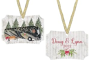 Class A Motorhome Ornament Personalized Holiday Christmas Ornament