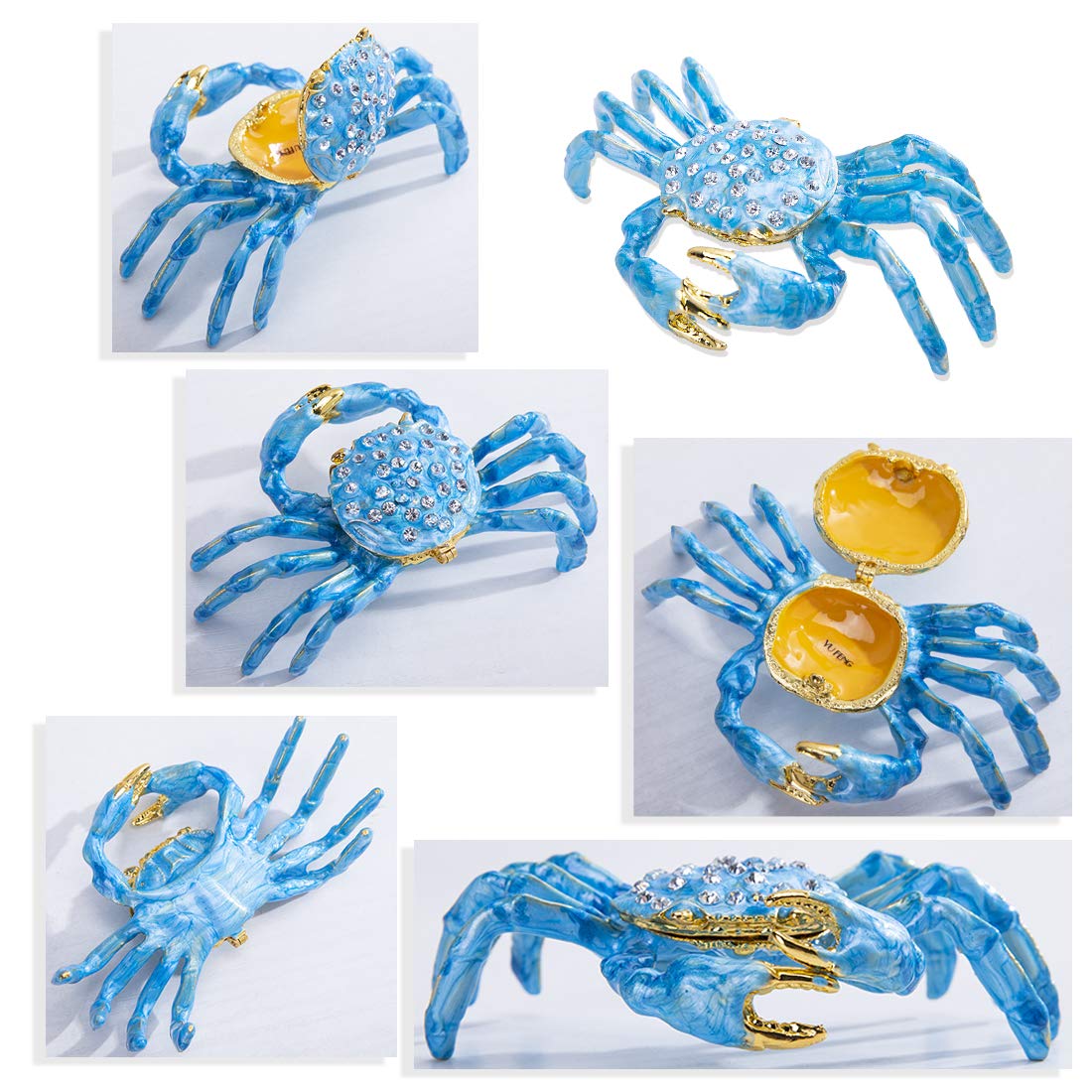 K298 ジュエリーボックス 宝石箱 カニ 動物 置物 フィギュア 雑貨 人気 K298 ジュエリーボックス 宝石箱 カニ 動物 置物 フィギュア