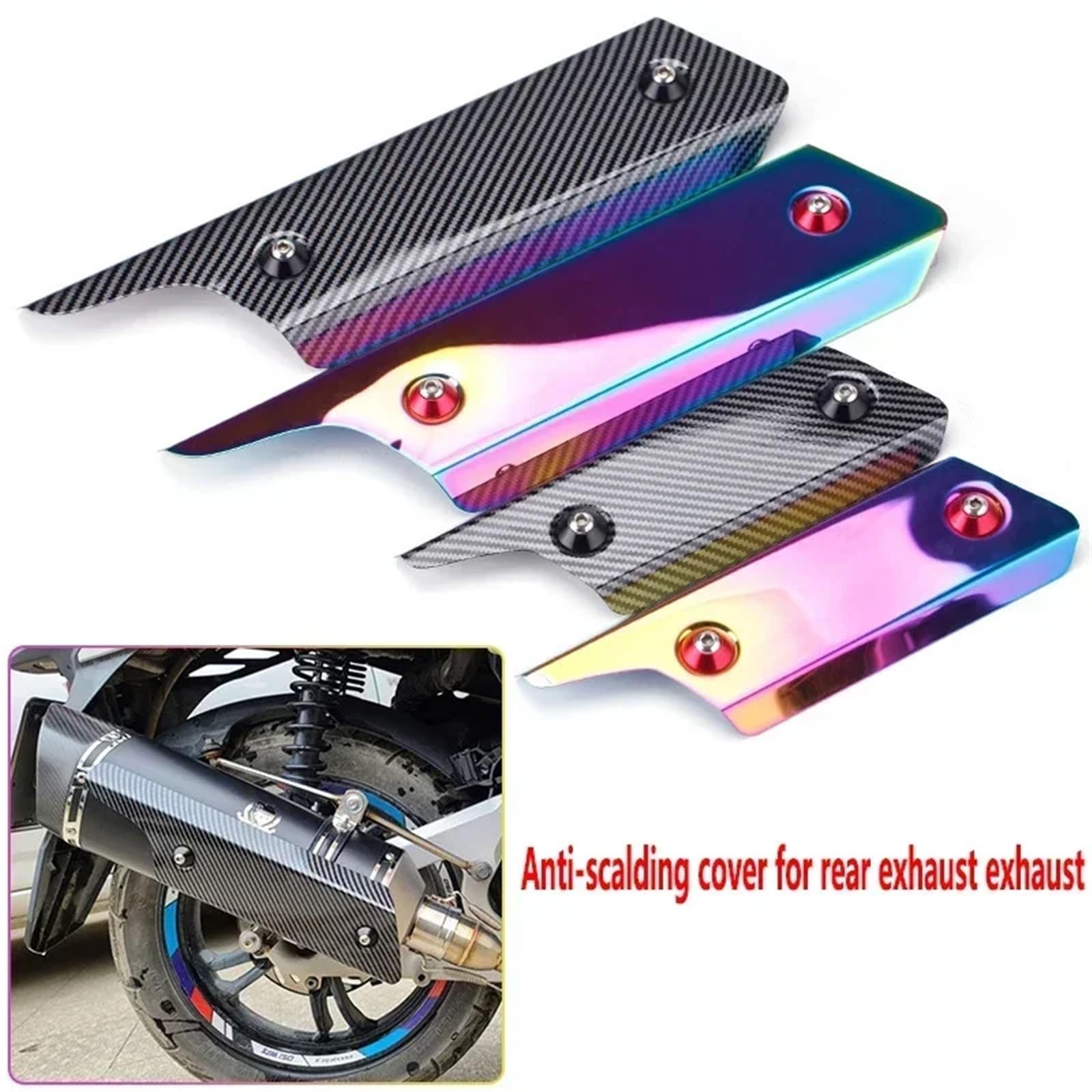 Motorcycle exhaust cover Osłona rury wydechowej motocykla ze stali nierdzewnej, uniwersalna rura wydechowa, chroniąca przed oparzeniami i kolizjami(A-220MM)