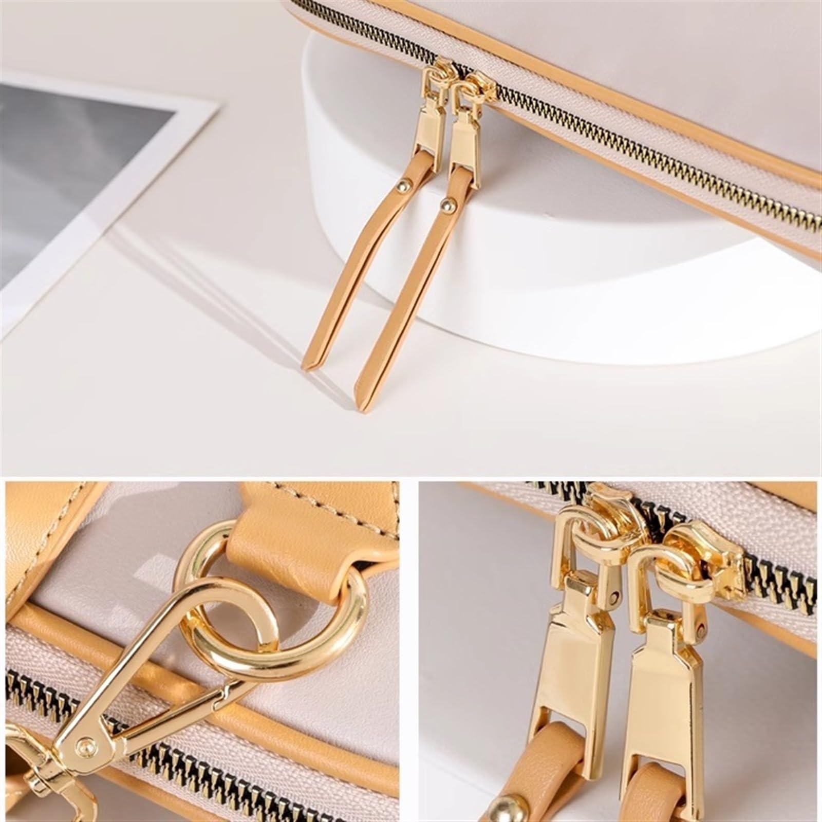Ordenador Portátiles Funda Maletín de Cuero, Bolso de Mano, Bolso Profesional de Negocios de Gran Capacidad a la Moda, Bolso for portátil de 14 Pulgadas Funda Portatil Bolsa Multifunci