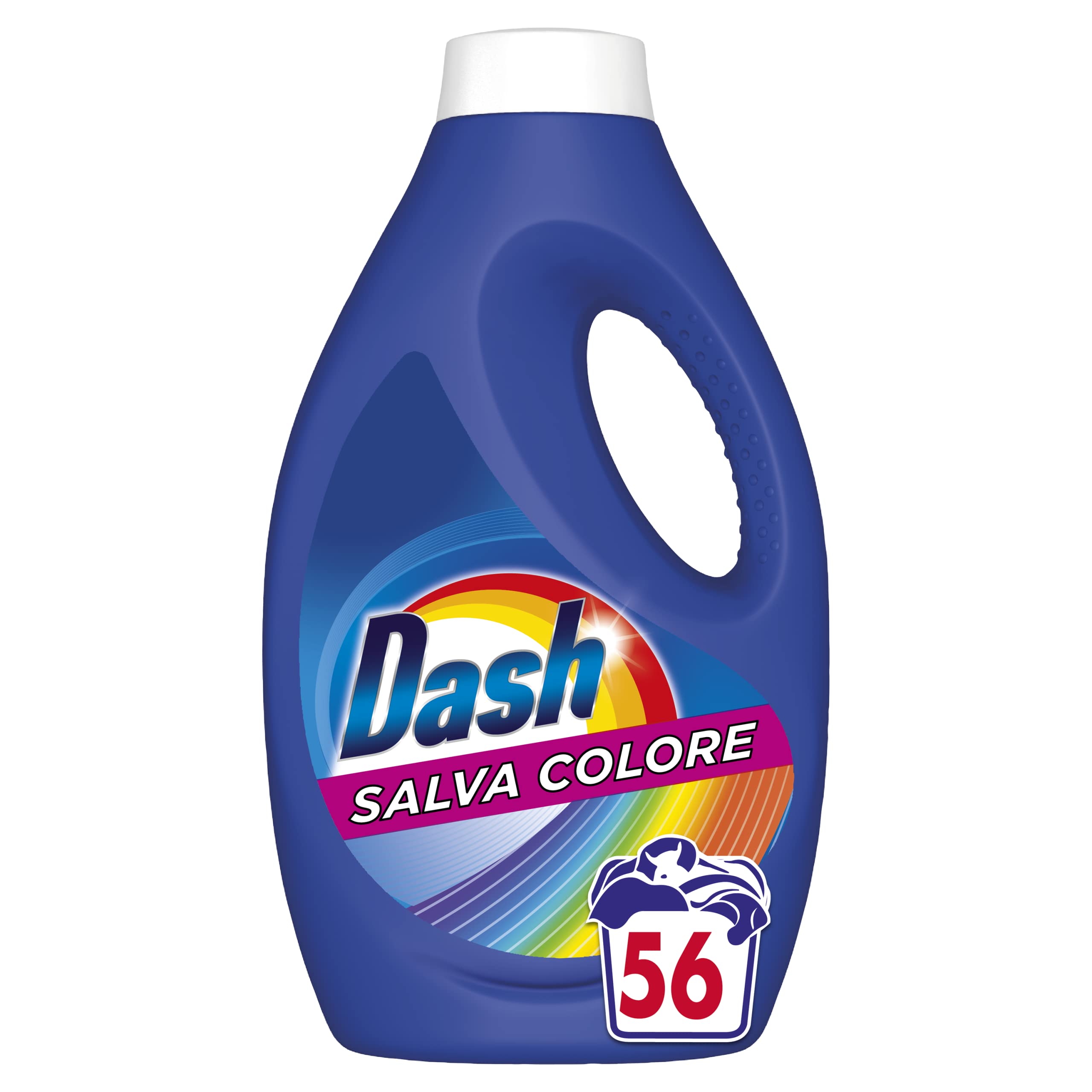 Dash Detersivo Lavatrice Liquido, 224 Lavaggi (4 x 56), Salva Colore, Colori Brillanti e Pulizia Profonda