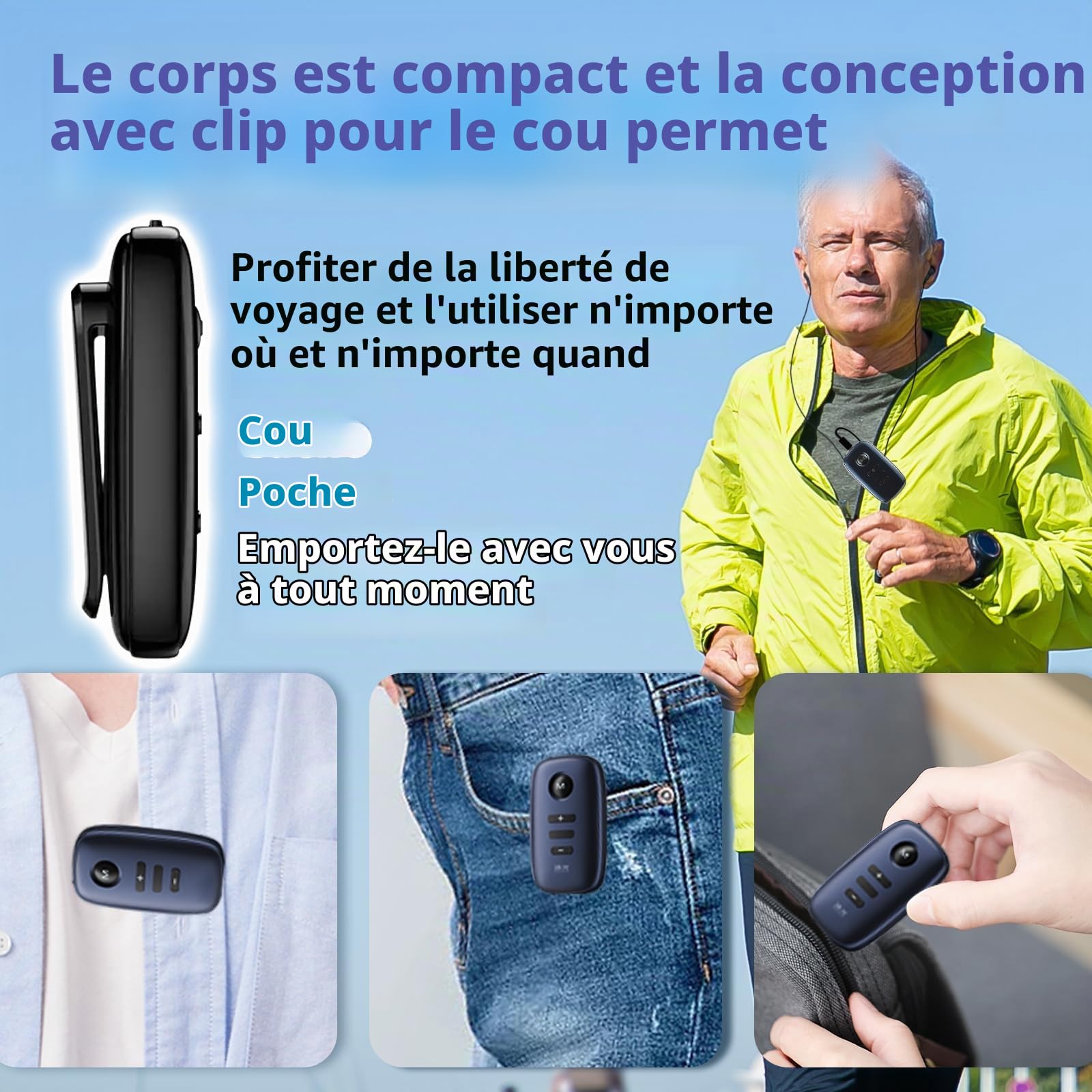 Britzgo - 4 modes réglables, facile à utiliser, qualité sonore claire, type cassette, volume élevé, 120 heures d'utilisation