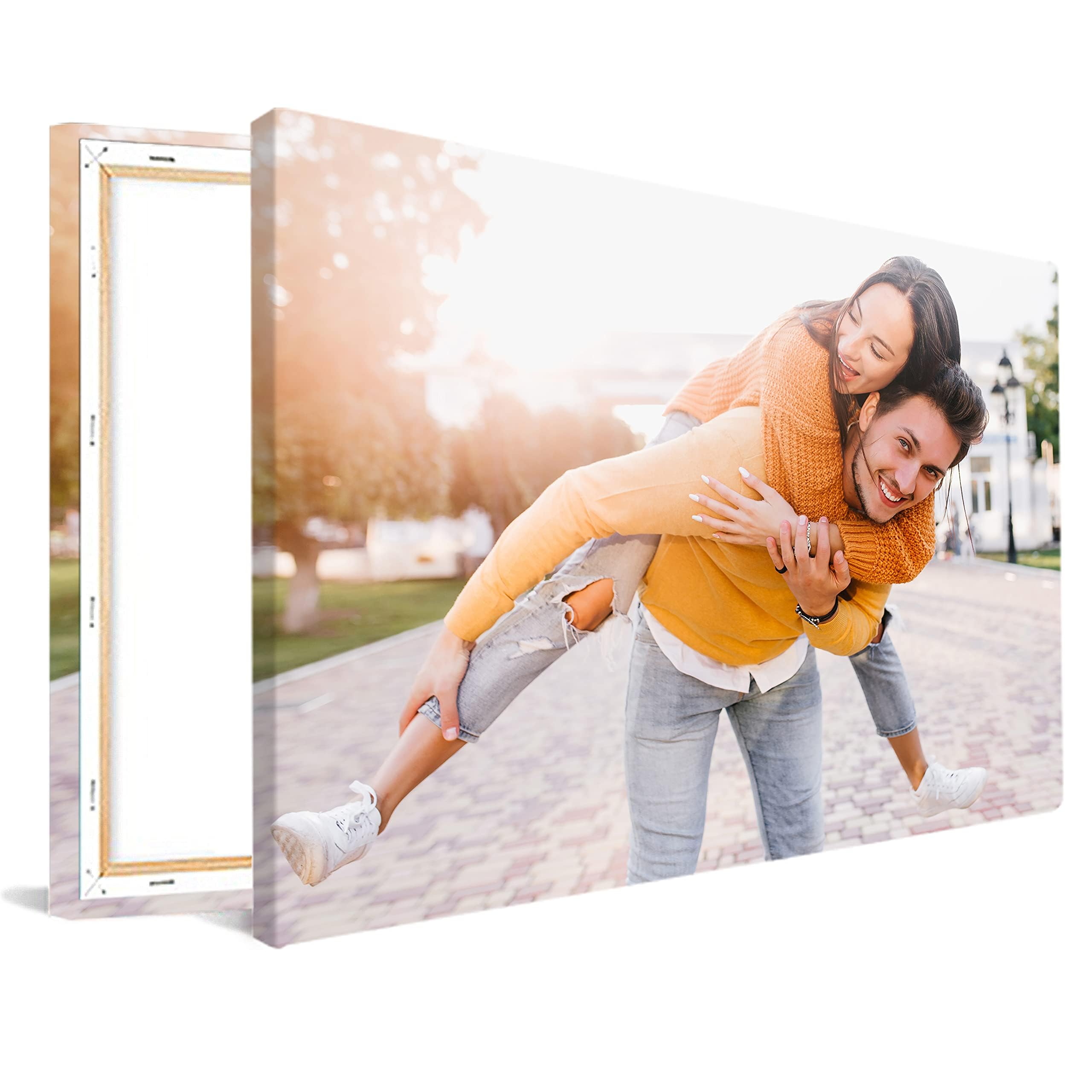 MuchoWow© Photo sur Toile Personnalisée Grand Format 120x80 cm – Tableau Salon et Chambre – Cadeau Photo Personnalisé