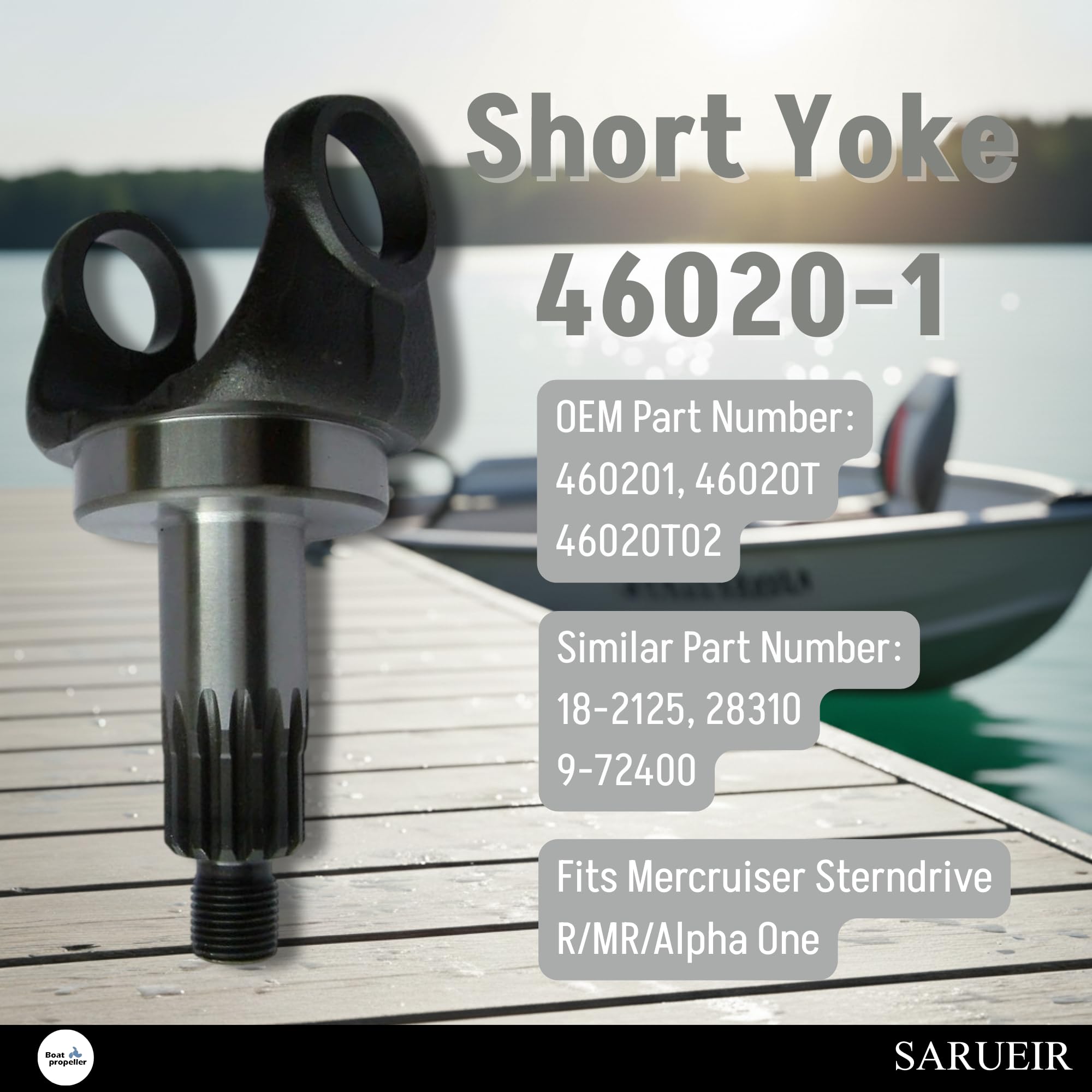 Amazon.com: Short Yoke Compatible with Mercruiser Sterndrive R/MR