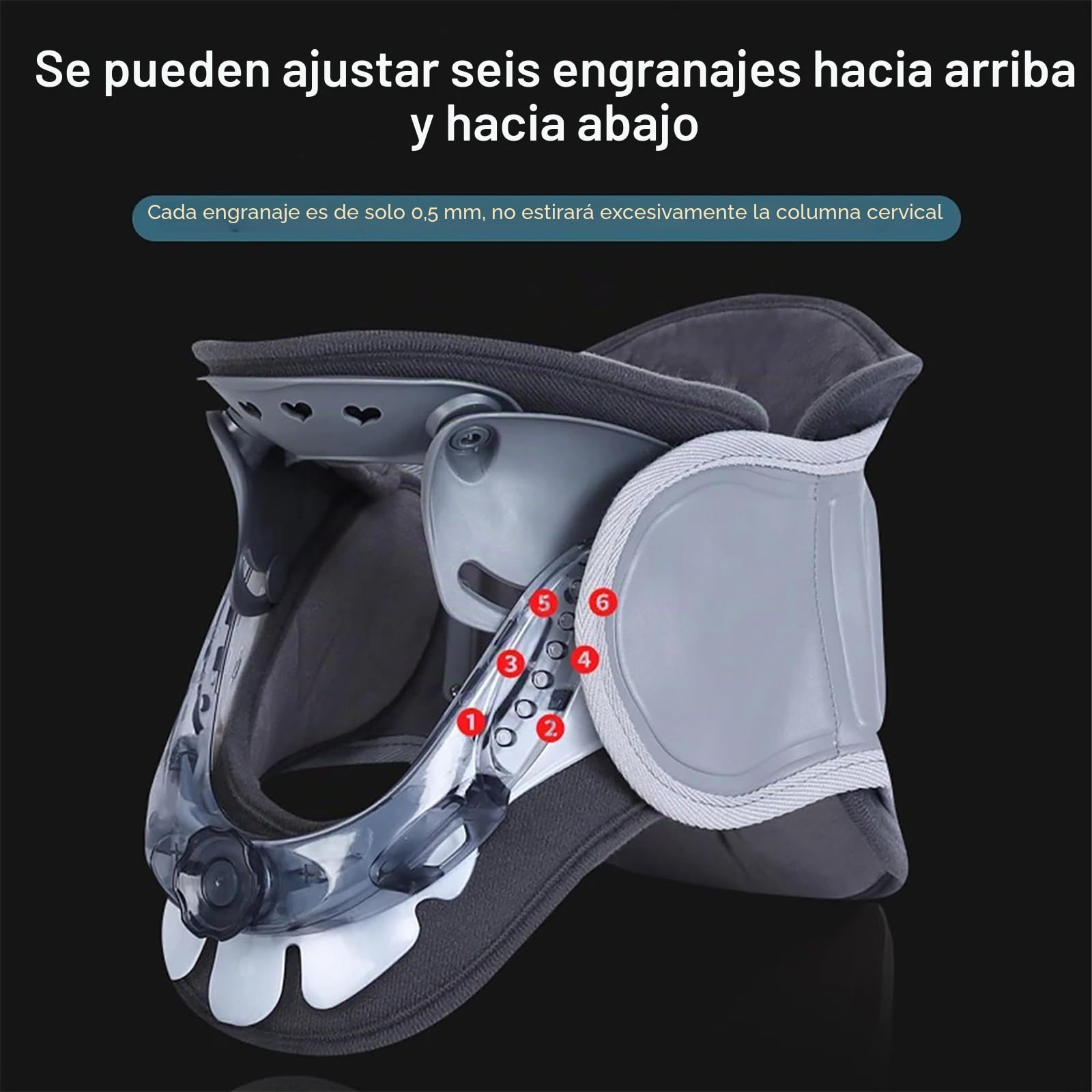 NEWFUN Traccion Cervical, Dispositivo de Tracción Cervical, Elimina la Tensión en el Cuello, Estabiliza y Alivia la Presión Sobre la Columna Cervical, Apto para Hombres y Mujeres