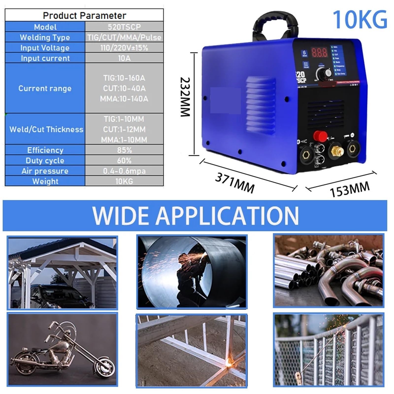 Amazon | プラズマ切断機 4 in 1 プラズマカッター TIG 溶接機 520TSCP