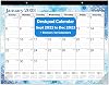 CRANBURY Large Deskpad Calendar 2022-2023 - Seasons 17x22", Use Now to December 2023, Big Calendar 22x17" Large Desk Pad Calendar or Large Wall Calendar, Colorful Monthly Designs, Includes Stickers