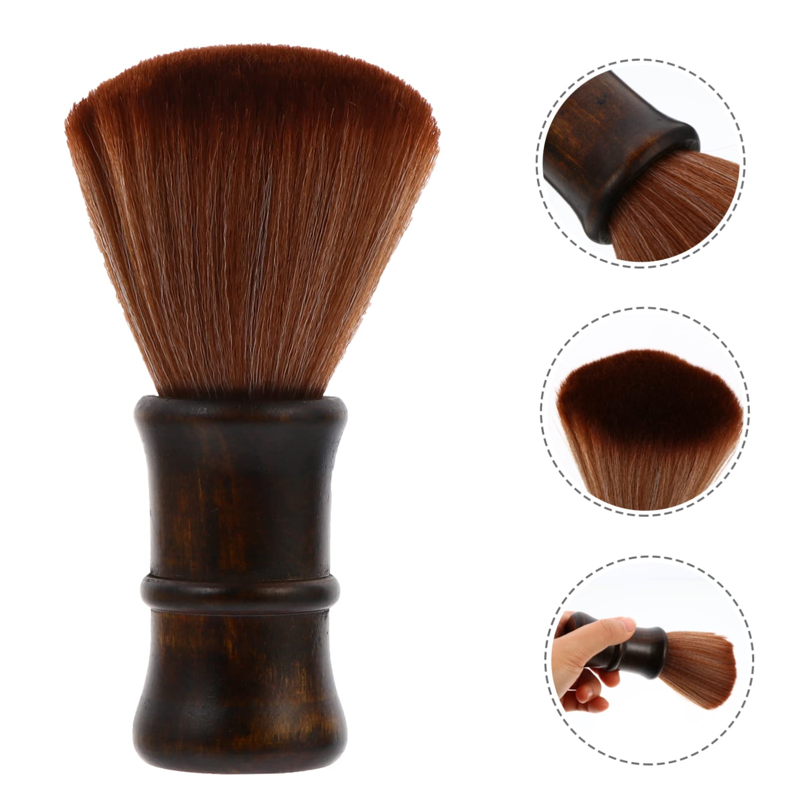 Didiseaon 3 Piezas De Cepillo De Madera De Loto Cepillo Con Mango De Madera Cepillo Para Barrer El Cabello Cepillo Para Peinar El Cabello Cepillo Para El Cuello Peluquero