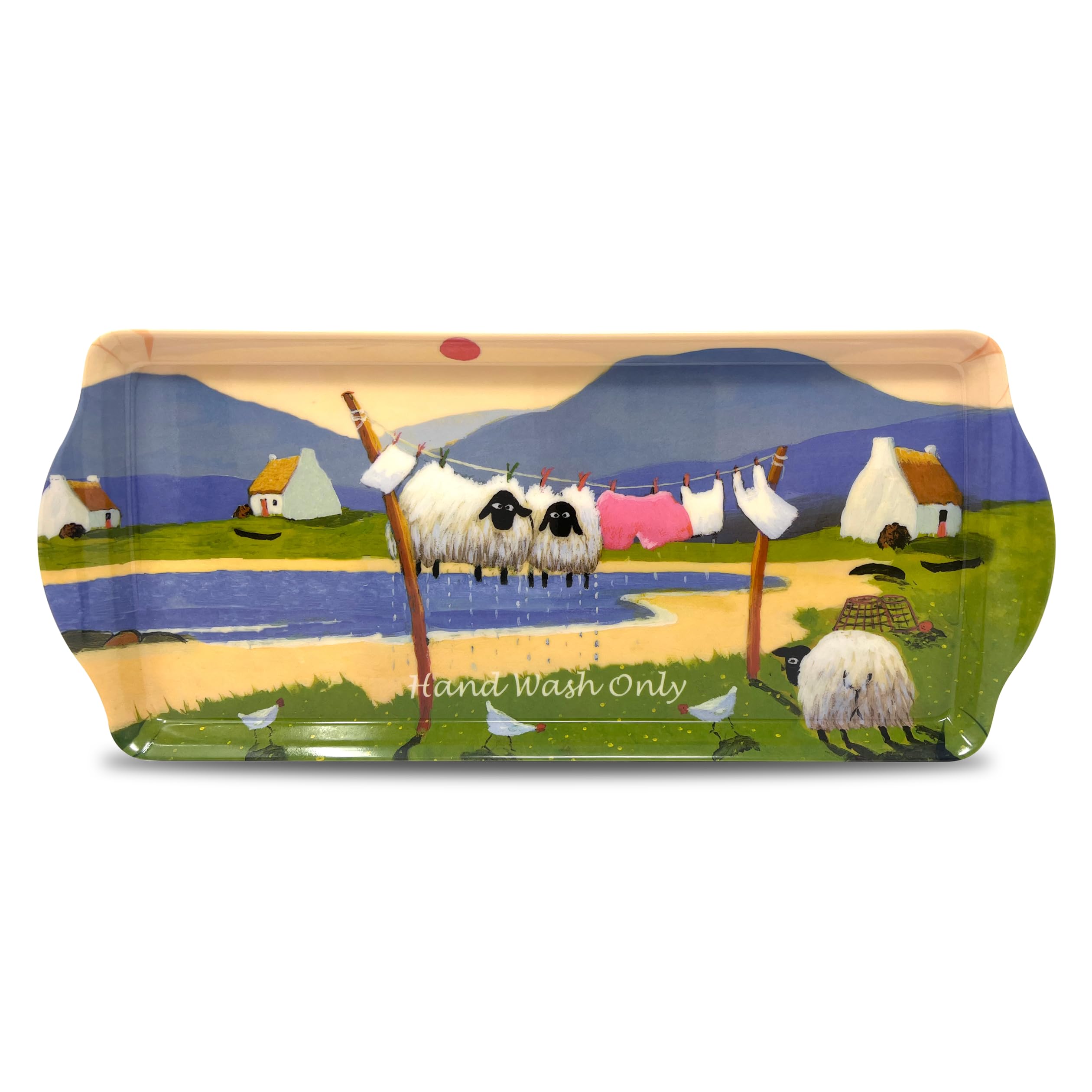 Medium Serving Tray by Thomas Joseph - Hand Wash Only - Funny Sheep Gift