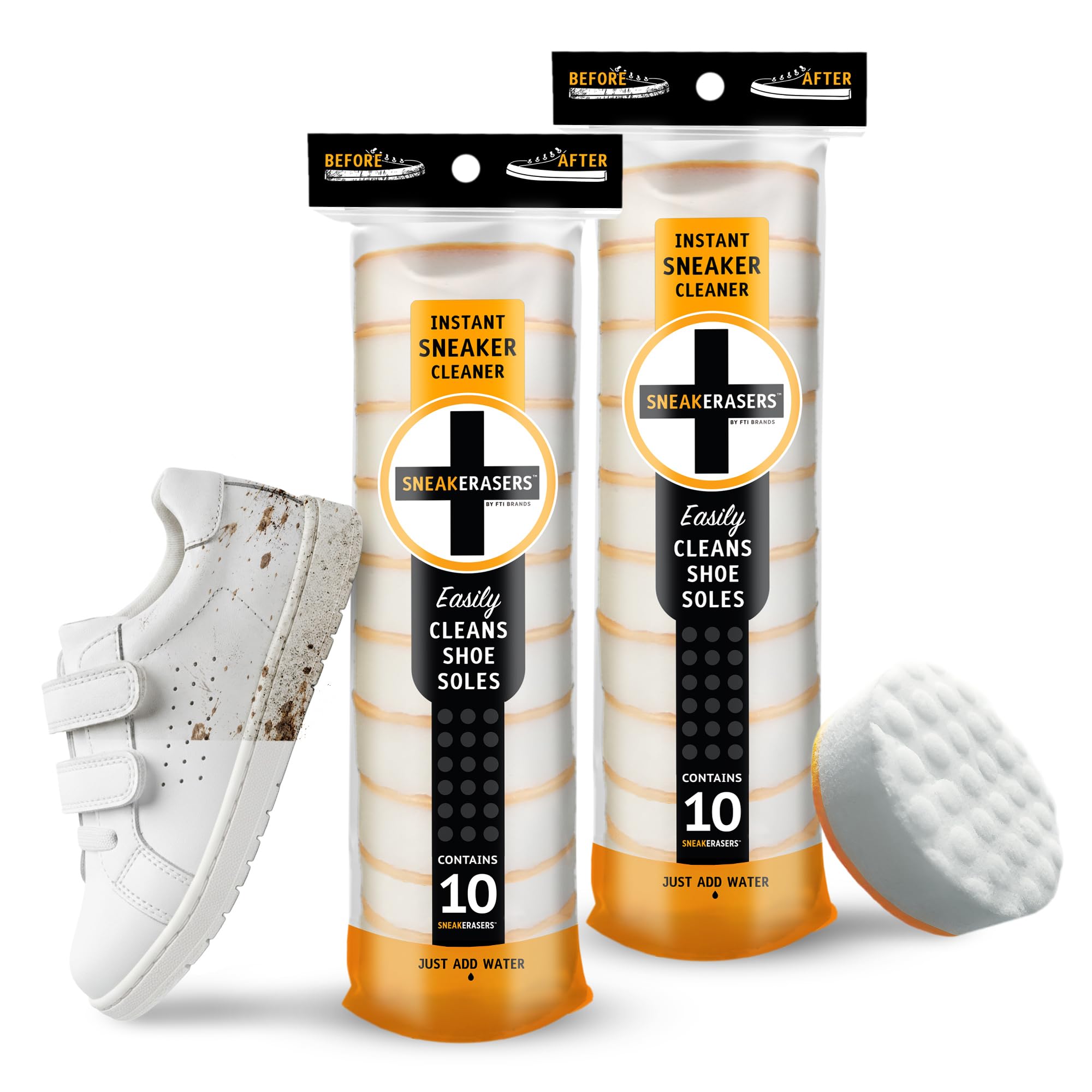 Shoe Cleaner – Dual-Sided, Durable & Reusable Sponge for Kids’ Shoes, Sports Cleats & Family Footwear