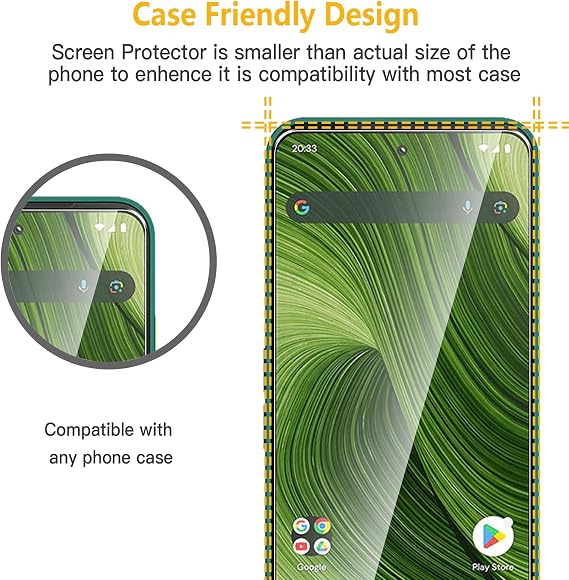 WFTE 2-Pack for Fairphone 6 Screen Protector,9H Hardness,Anti-Scratch,Anti-Fingerprint,Bubble-Free,HD Clear,Dust-Free Premium Protective Tempered Glass Film for Fairphone 6,Case Friendly