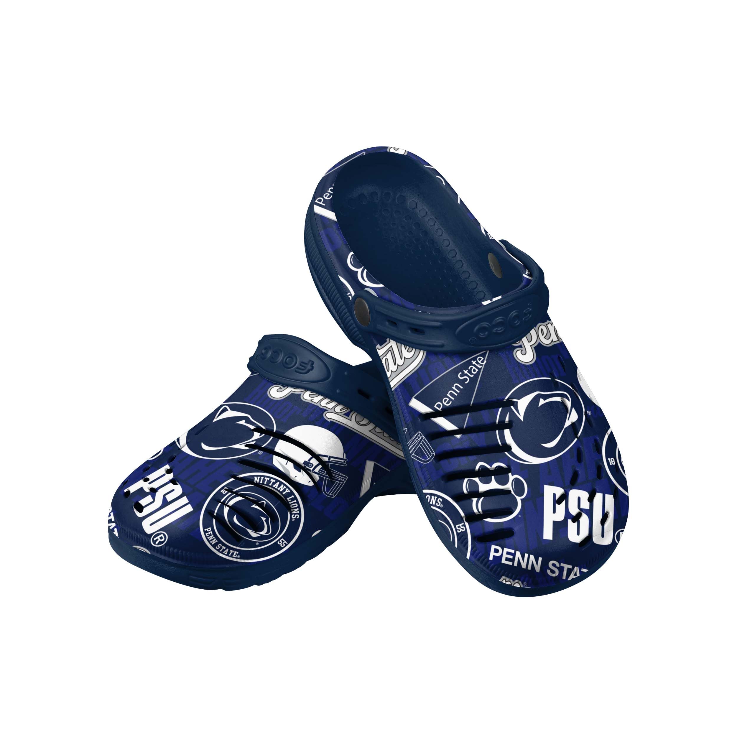 NCAA Mens NCAA College Team Logo Garden Water Sandals Shoes Slipper Clogs with Stap