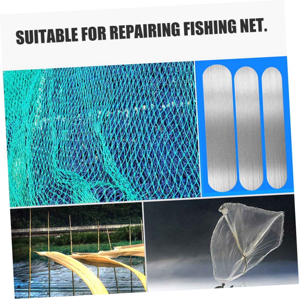 5pcs Weaving Shuttle for Fishing Net Repair Durable Mending Tools for Fishing Enthusiasts and Collectors Includes Shuttles