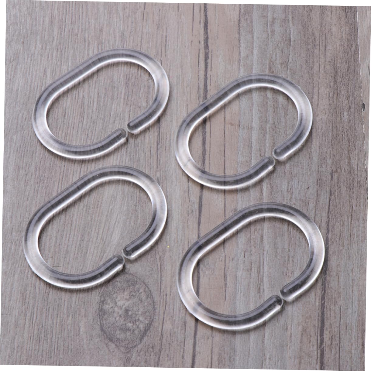 Luxshiny 24pcs Curtain Hook Rings Hooks Curtains Clear Shower
