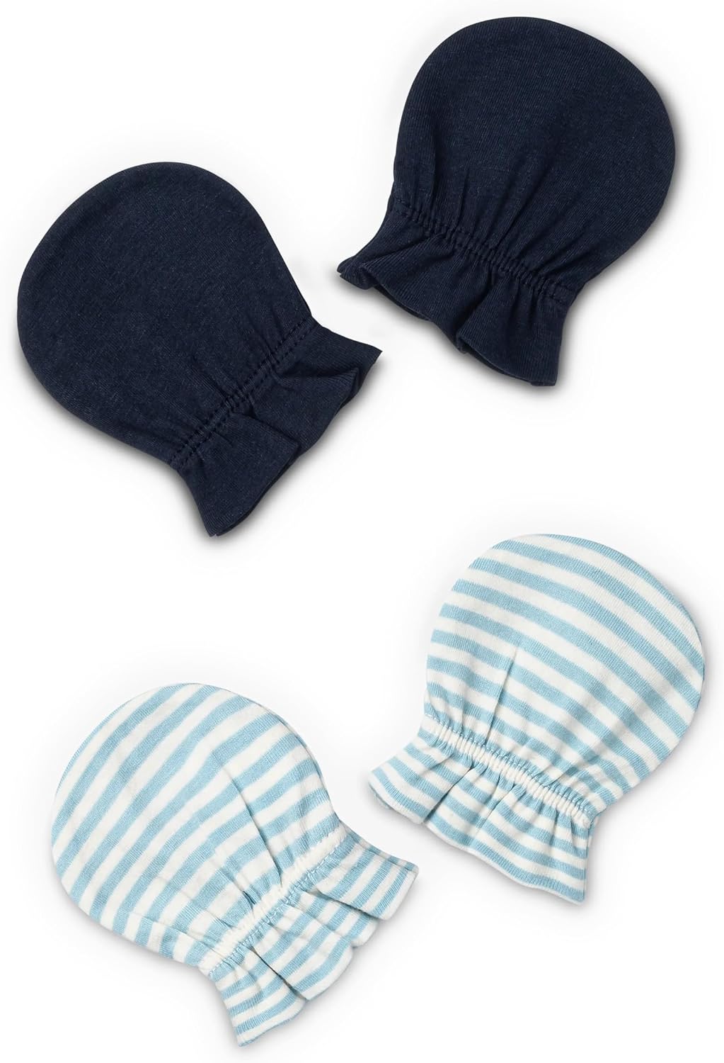 monica + andy Organic 2-Pack Baby No Scratch Mittens