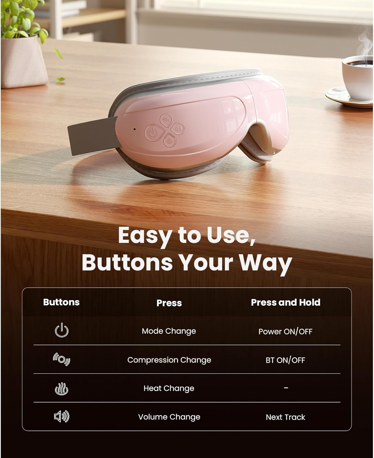 BOB AND BRAD Eye Massager FSA Eligible, EyeOasis 2 Heated Eye Massager for Dry Eyes, Temple Massager for Headache, Migraine & Tension Relief, Warm Compress Eye Massage for Stress Relief - Image 4