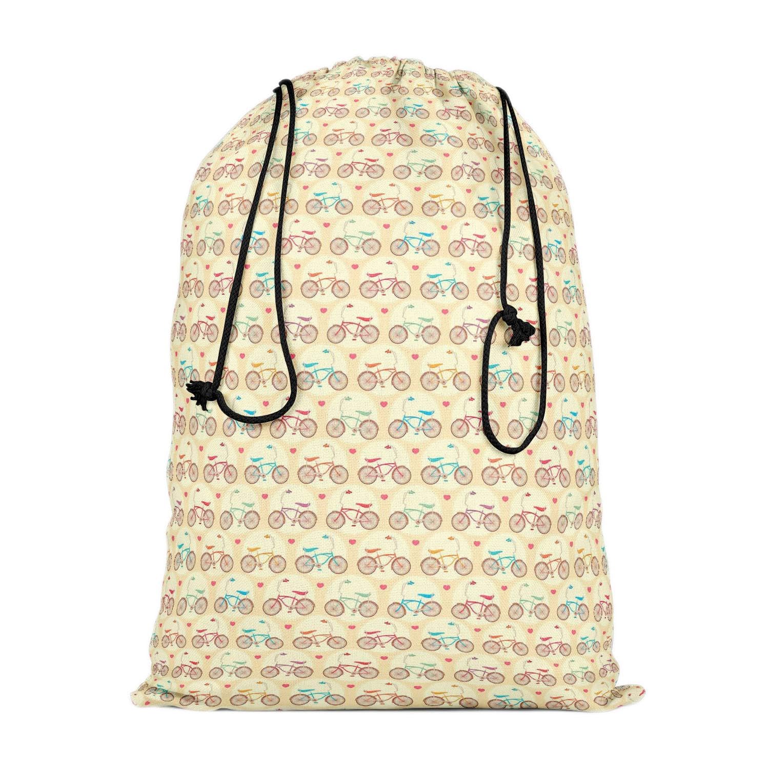 artzfolio Bicycles & Pink Hearts | Reusable Sack Bag | Bag for Gym, Storage, Vegetable & Travel-picture-30