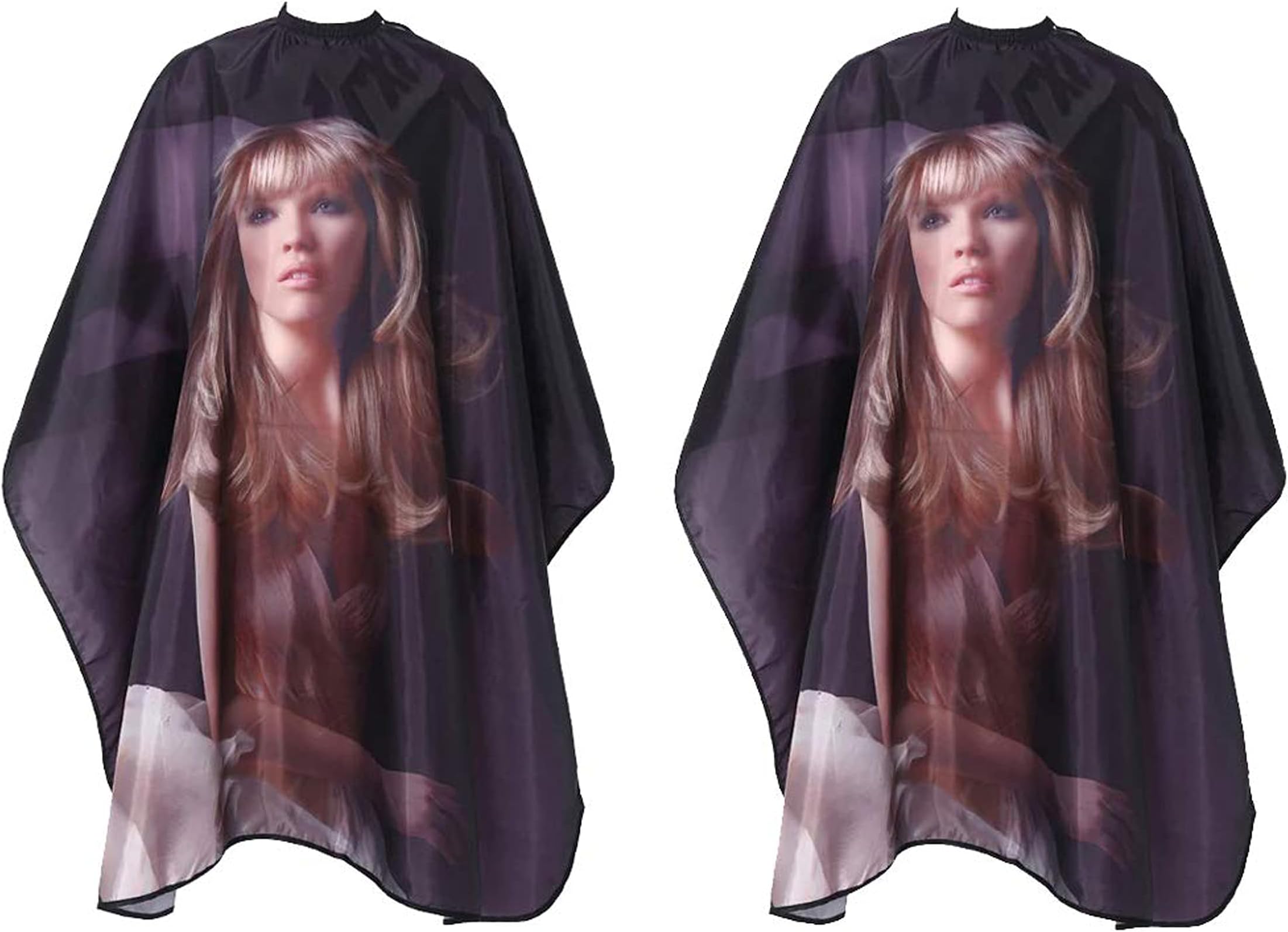 Proxoto Multicolored Hair Cutting Apron Hairdressing Gown Cape Hair Cutting Barber Cloth Salon Accessories For Home Barber and Unisex (Pack of 2)