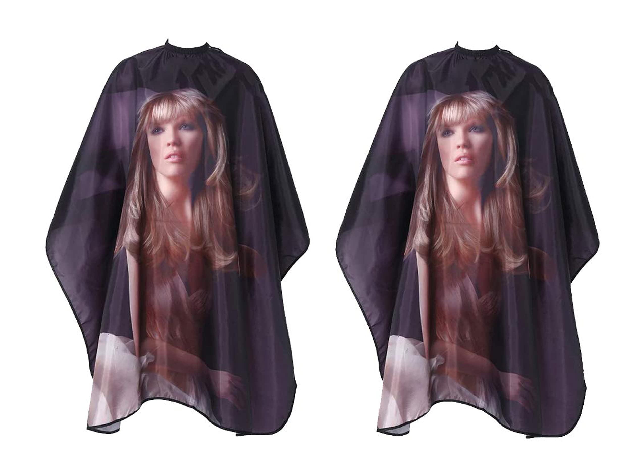 Proxoto Multicolored Hair Cutting Apron Hairdressing Gown Cape Hair Cutting Barber Cloth Salon Accessories For Home Barber and Unisex (Pack of 2)