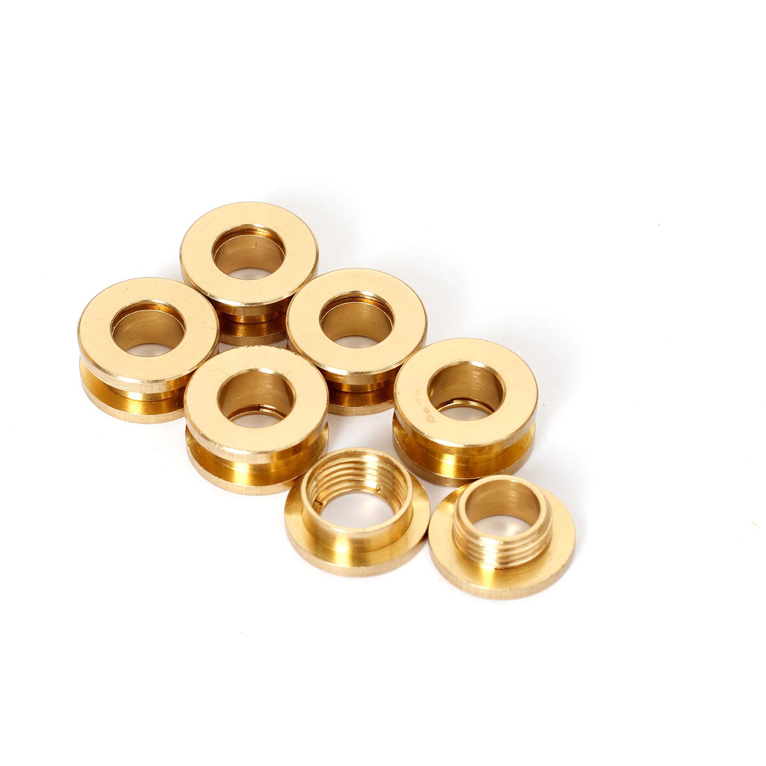 Amazon.co.jp: 鳩目 両面ハトメ 7.5mm 6個 真鍮製 ネジ式 レザー