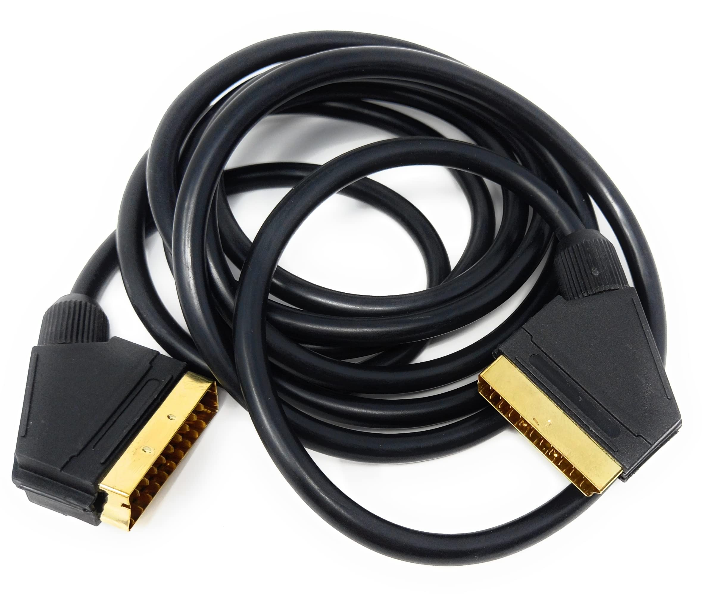 DRUT 3m Scart to Scart Cable Lead, 21 Pin Male to Male (Plug to Plug) RGB Cord for TV VCR, DVD Player Gold Plated 10ft - Image 4