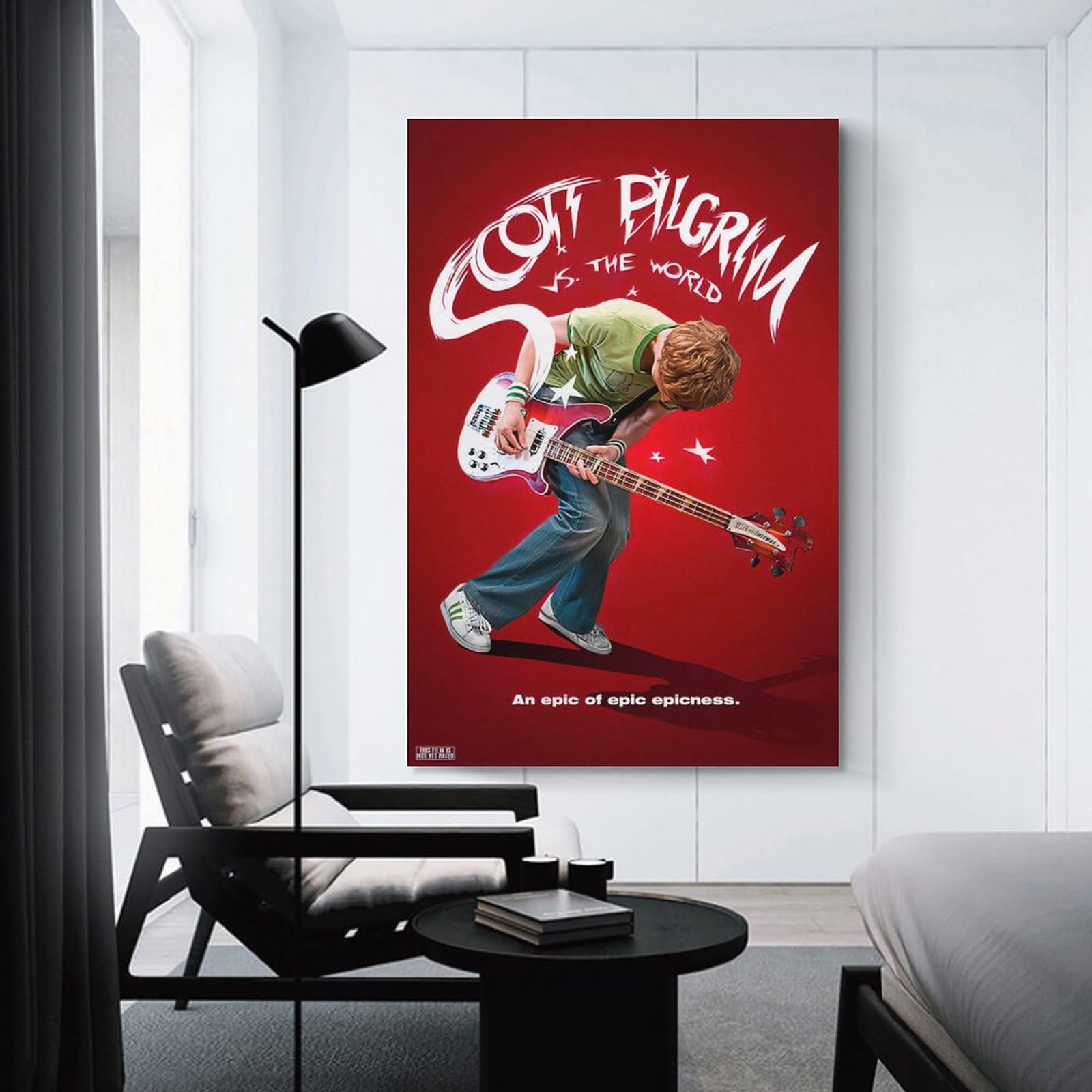 Azizat Poster Scott Pilgrim - Décoration murale pour salon, chambre à coucher - 50 x 75 cm - Style cadre