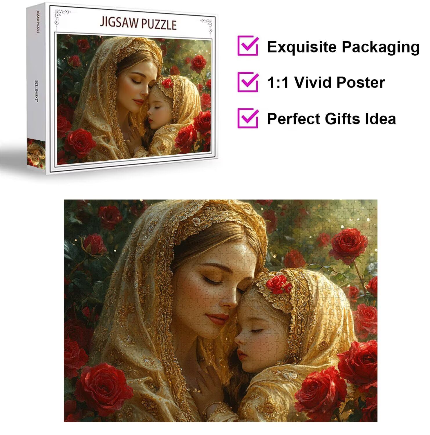 Puzzle 5000 Piezas Rosa Puzzle de Madera Desafiante, n-544