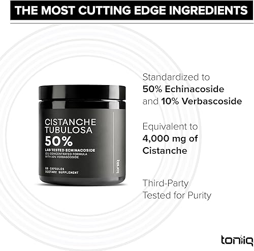 Miniatura 4 de Suplemento de Cistanche de extracto concentrado de 4000 mg 10x para hombres - 50% equinacosido y 10% verbascósido - Extracto de Cistanche Tubulosa