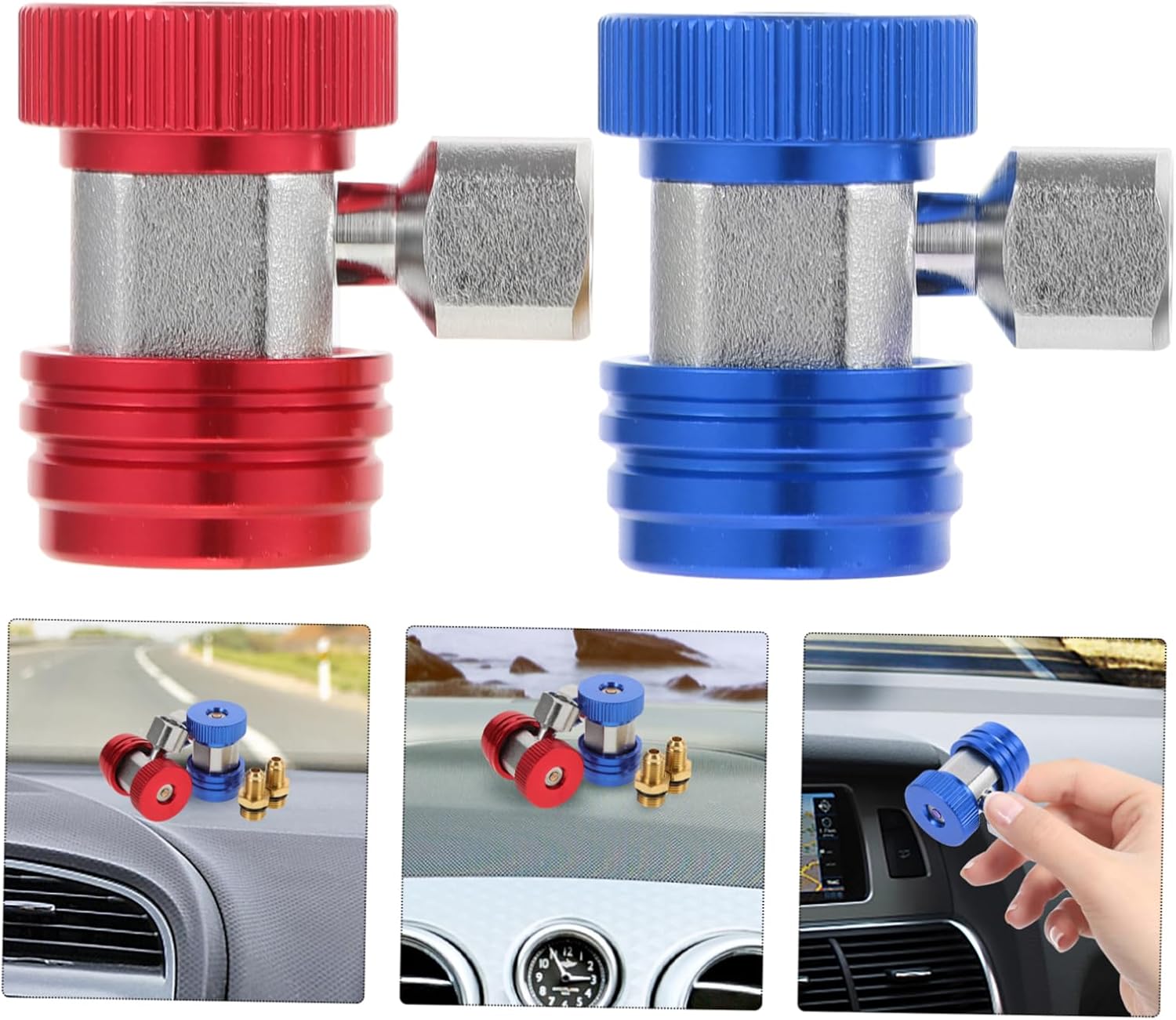 PartyKindom 3pairs Quick Couplers for Automotive Adapters Quick Connector Design Compatible Efficient Installation