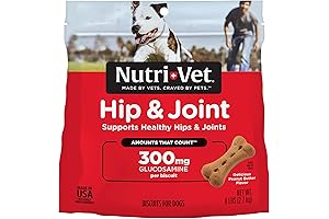 Nutri-Vet Glucosamine Hip & Joint Supplement Biscuits for Dogs - Large