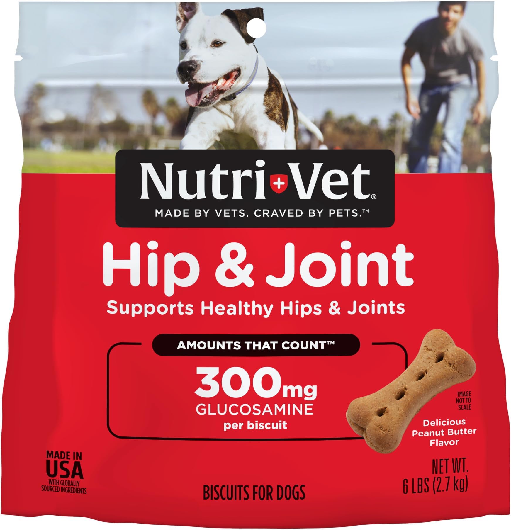 Nutri-Vet Hip & Joint Extra Strength Biscuits for Dogs, 6 Po