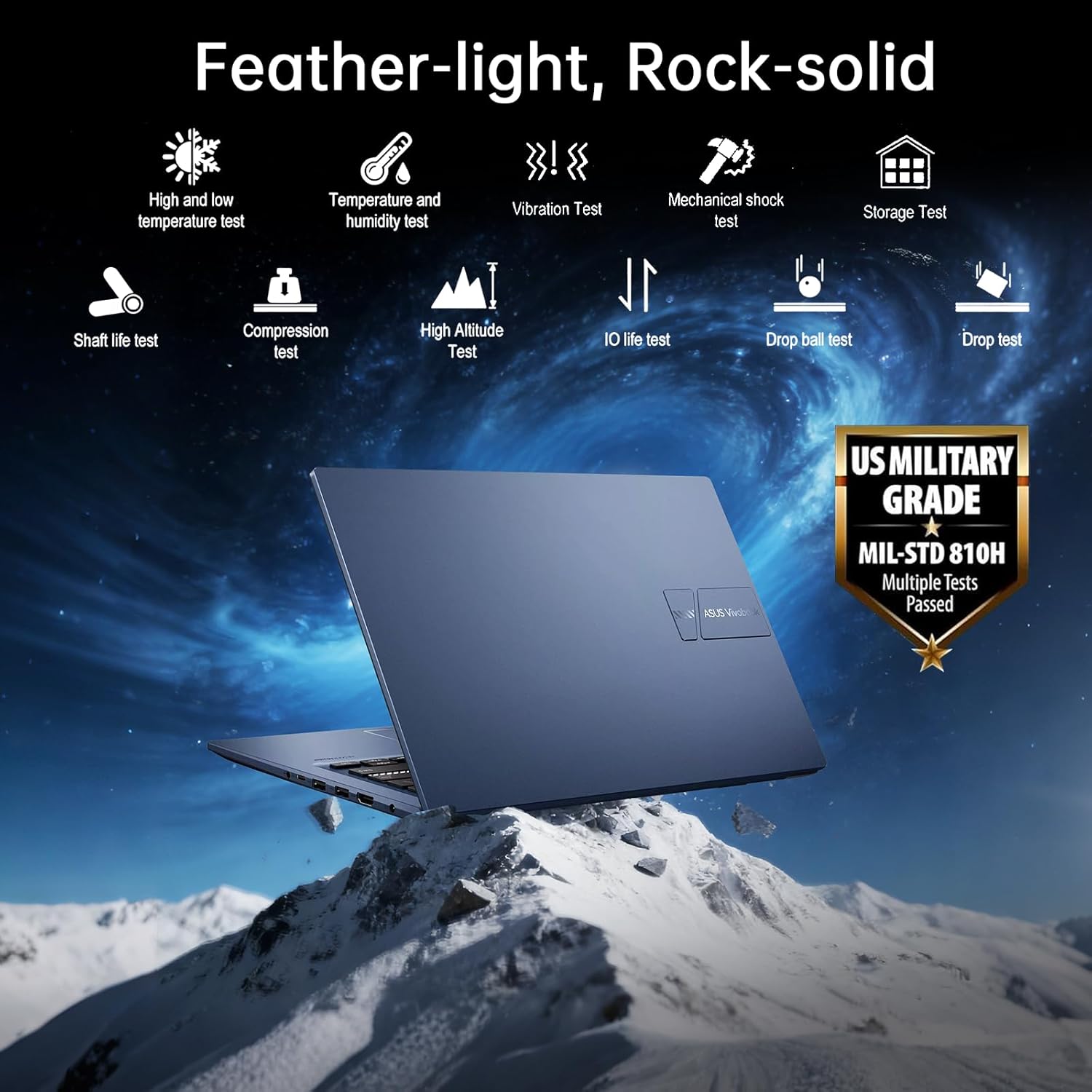 ASUS Vivobook 14 Laptop, Intel Core i5 120U, FHD LED Display, 16GB RAM 2TB SSD, with Lifetime MS Office 2021, NumberPad, Win 11 Pro, Lightweight Laptop for Business Student Home