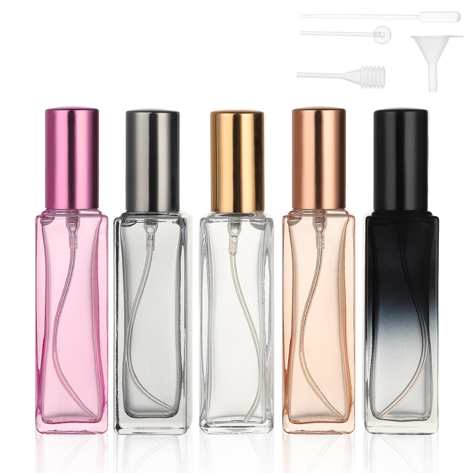 Amazon.com: RAMFIYN 20ml Set of 5 Travel Perfume Bottle Refillable