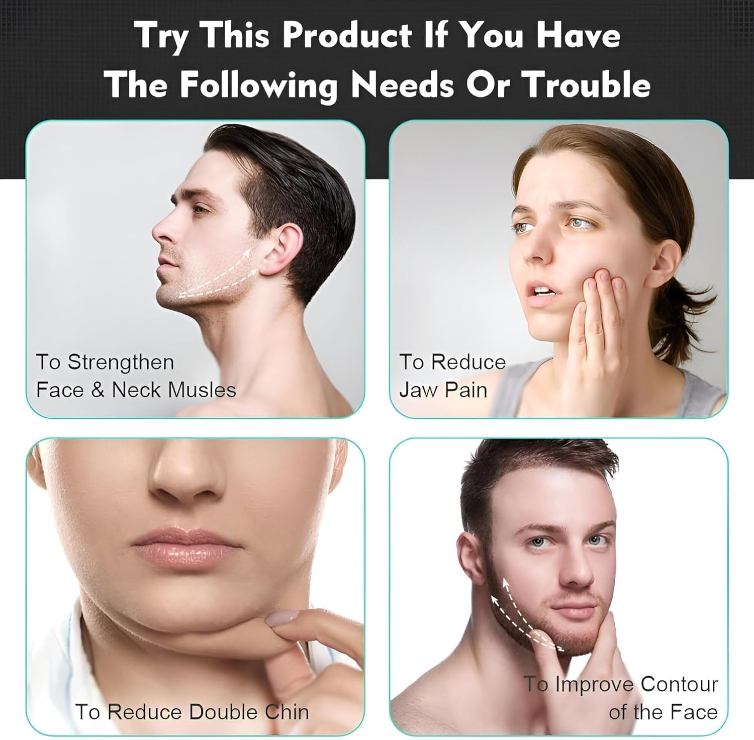 Storn Jawline Exerciser for Men & Women – Jaw Trainer & Jawline Shaper for Face Slimming, Double Chin Reducer, Neck Toning & Facial Workout (Multicolor) 4