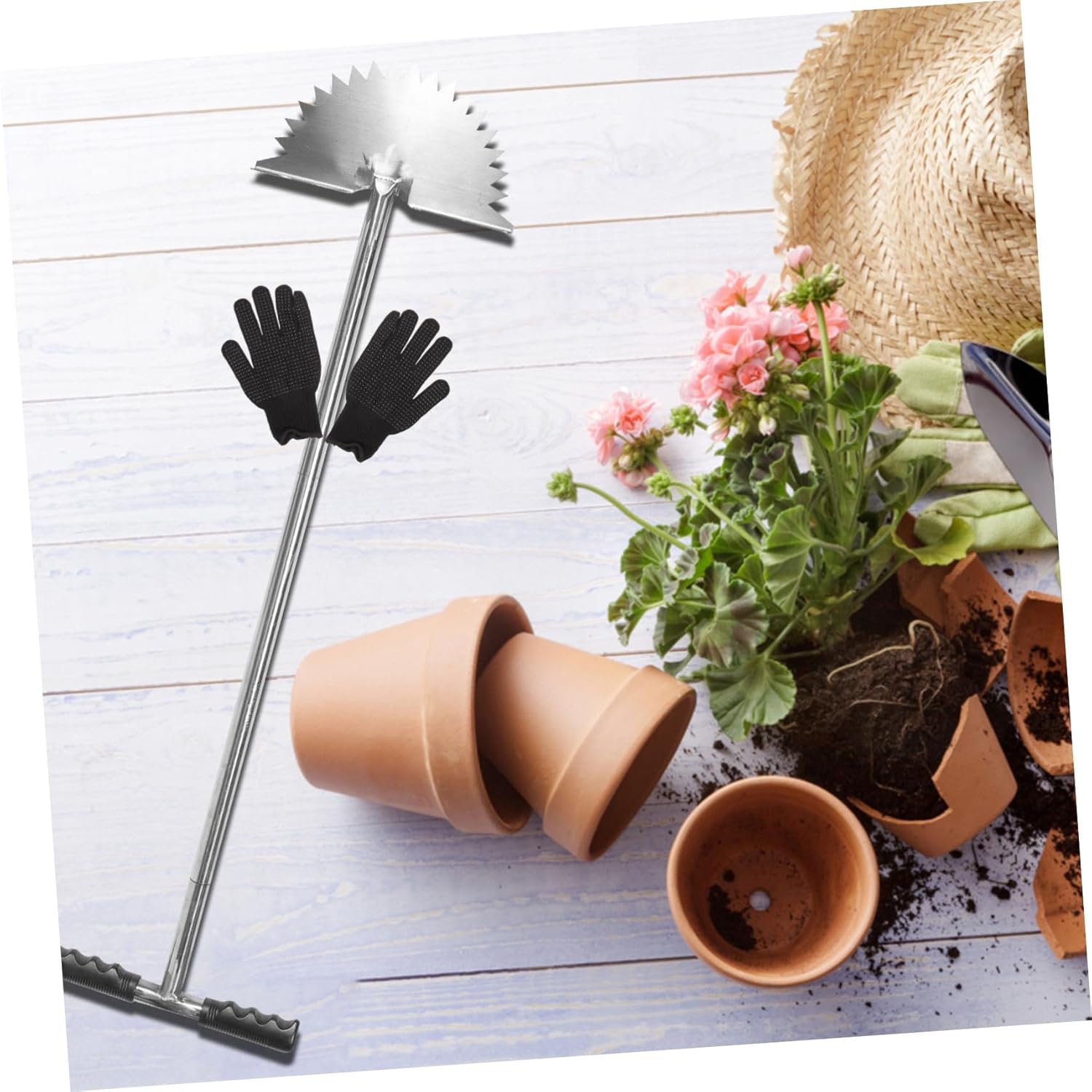 VICASKY Handheld Grass Edger Tool for Sidewalks Driveways Lawn Trimmer Shaped Grip for Precise Landscaping and Garden Maintenance