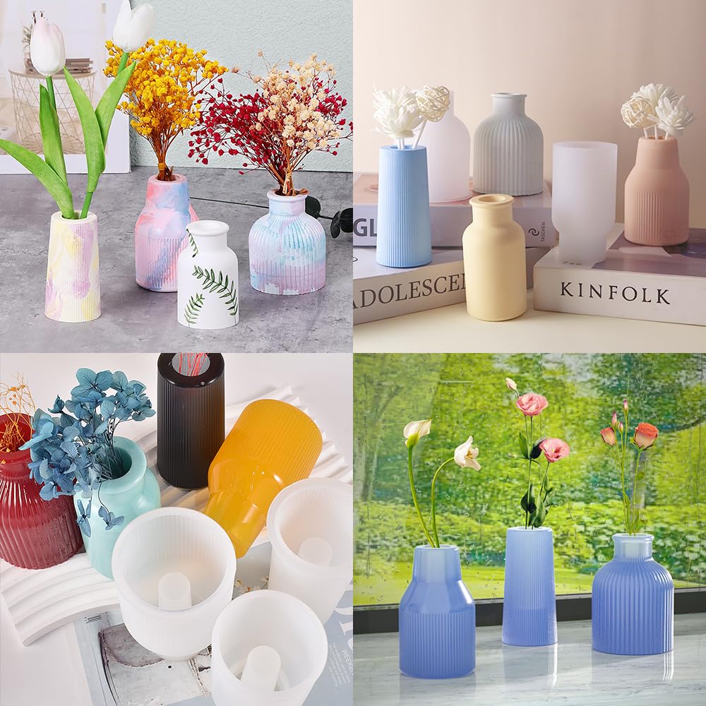 Moule En Silicone Pour Vase En Résine Époxy - Forme Donut (Beignet) - 14,1 X 14,9 Cm - Création Déco Maison - 4